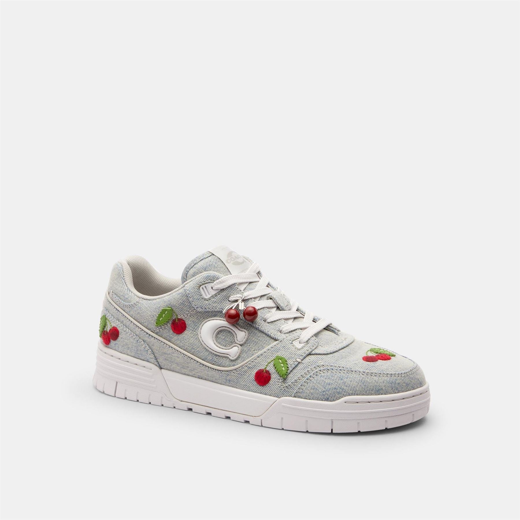 Coach Color Block Embossed Logo Lace-Up Trainers