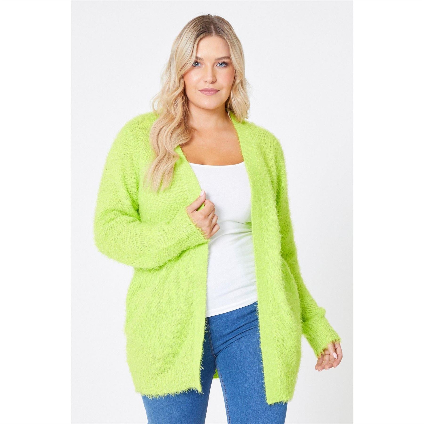 Be You Fluffy V Neck Long Sleeve Sweater