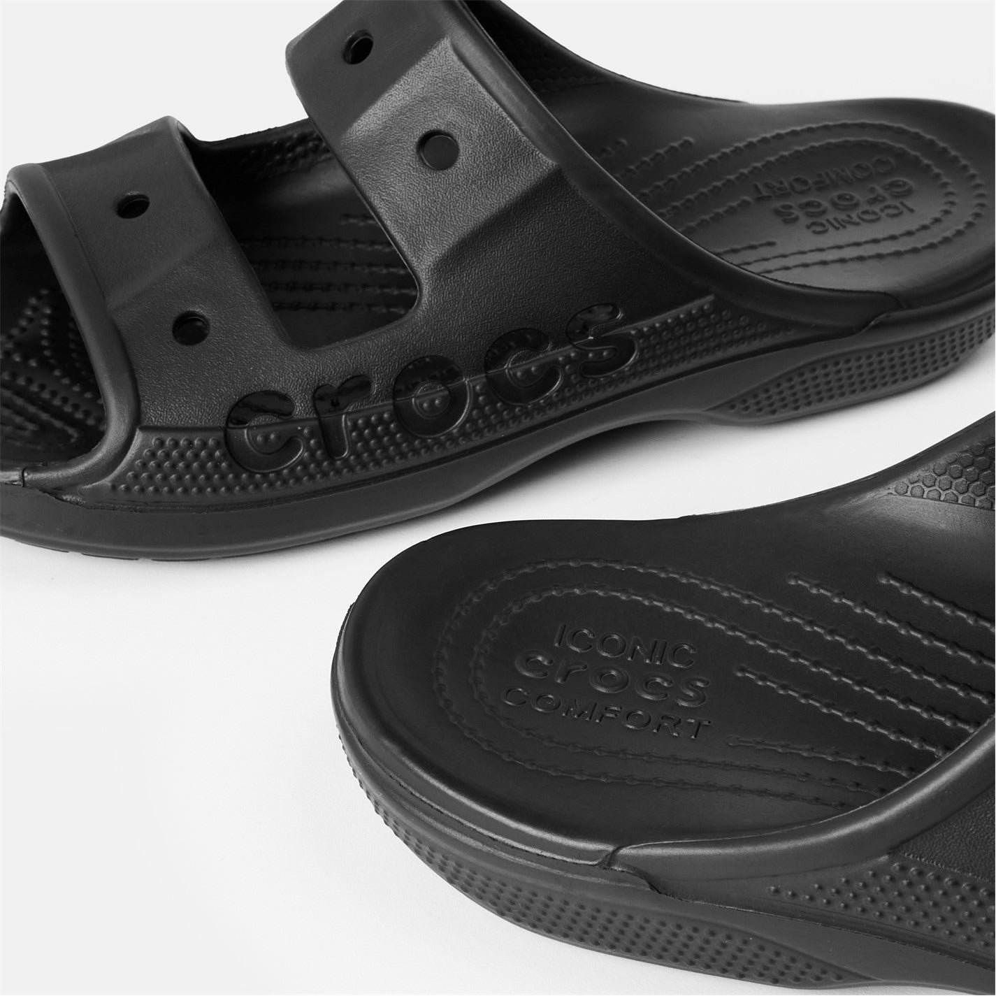 Crocs Baya Flatform Open Toe Slide Sandals