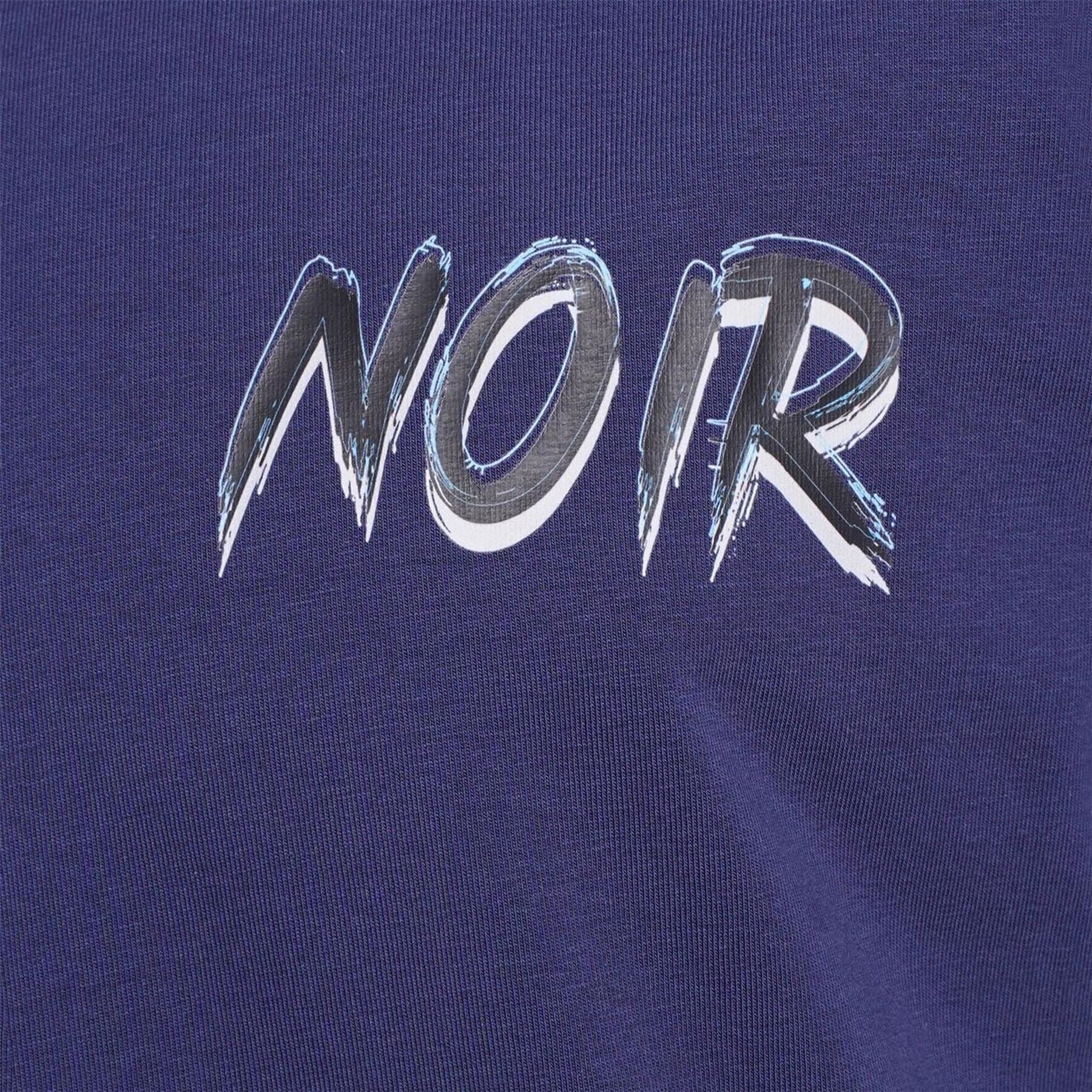 Societe Noir Scribble Printed Logo Crew Neck Short Sleeve T-Shirt