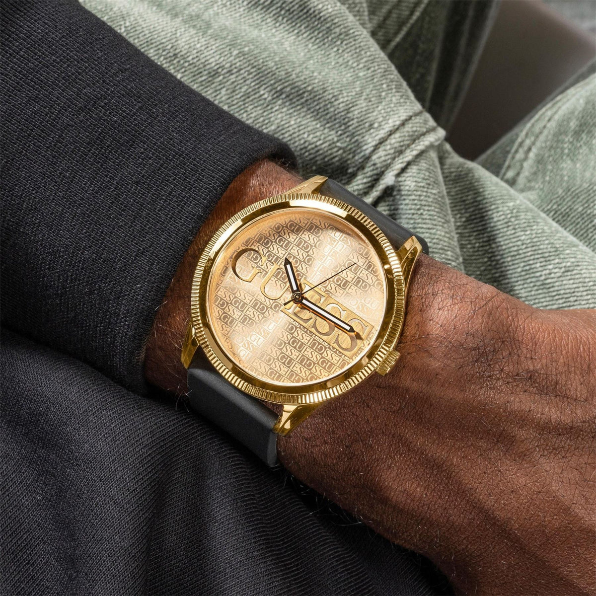 Guess Stainless Steel Analogue Quartz Watch