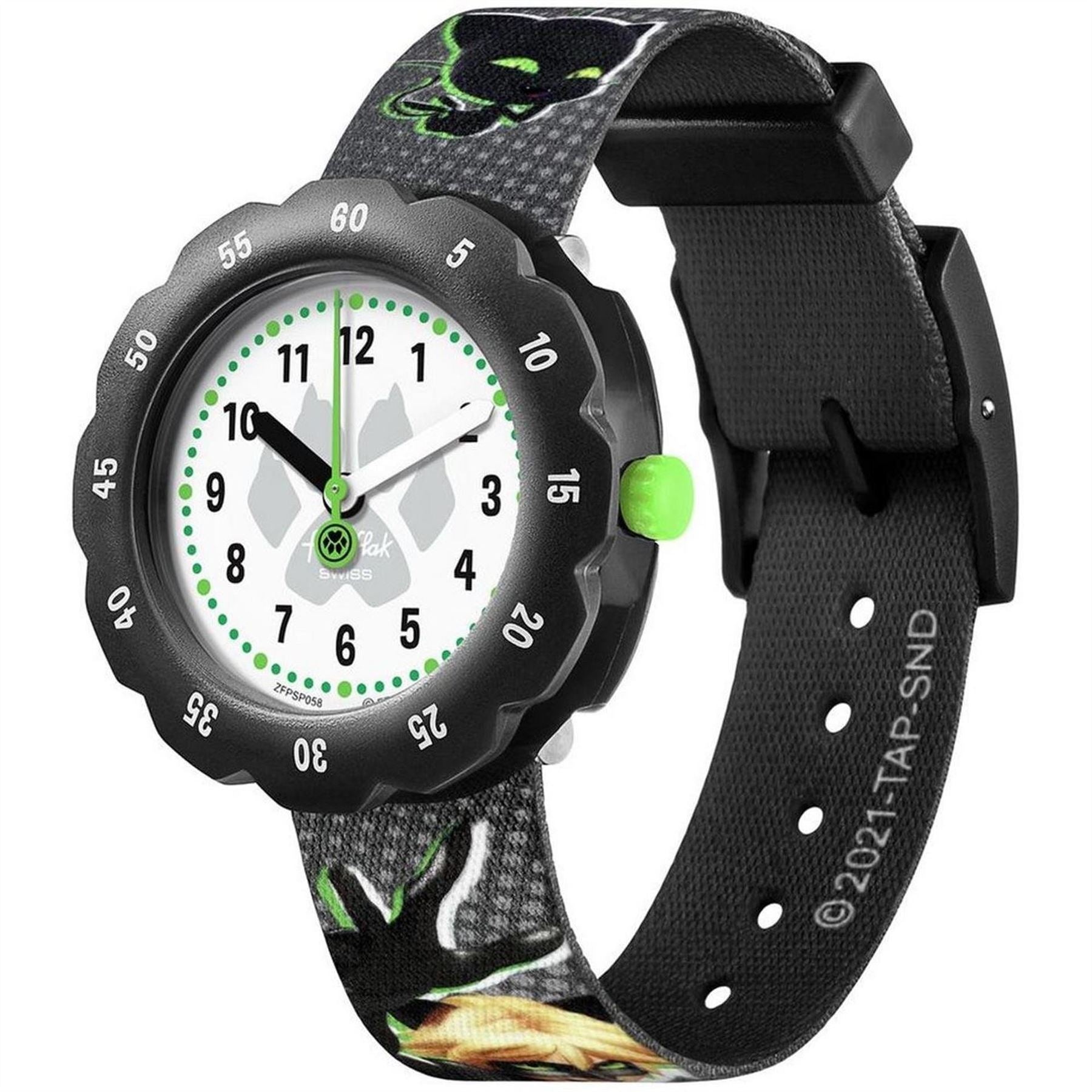 Flik Flak Bold Hands Clear Markers Analogue Quartz Watch