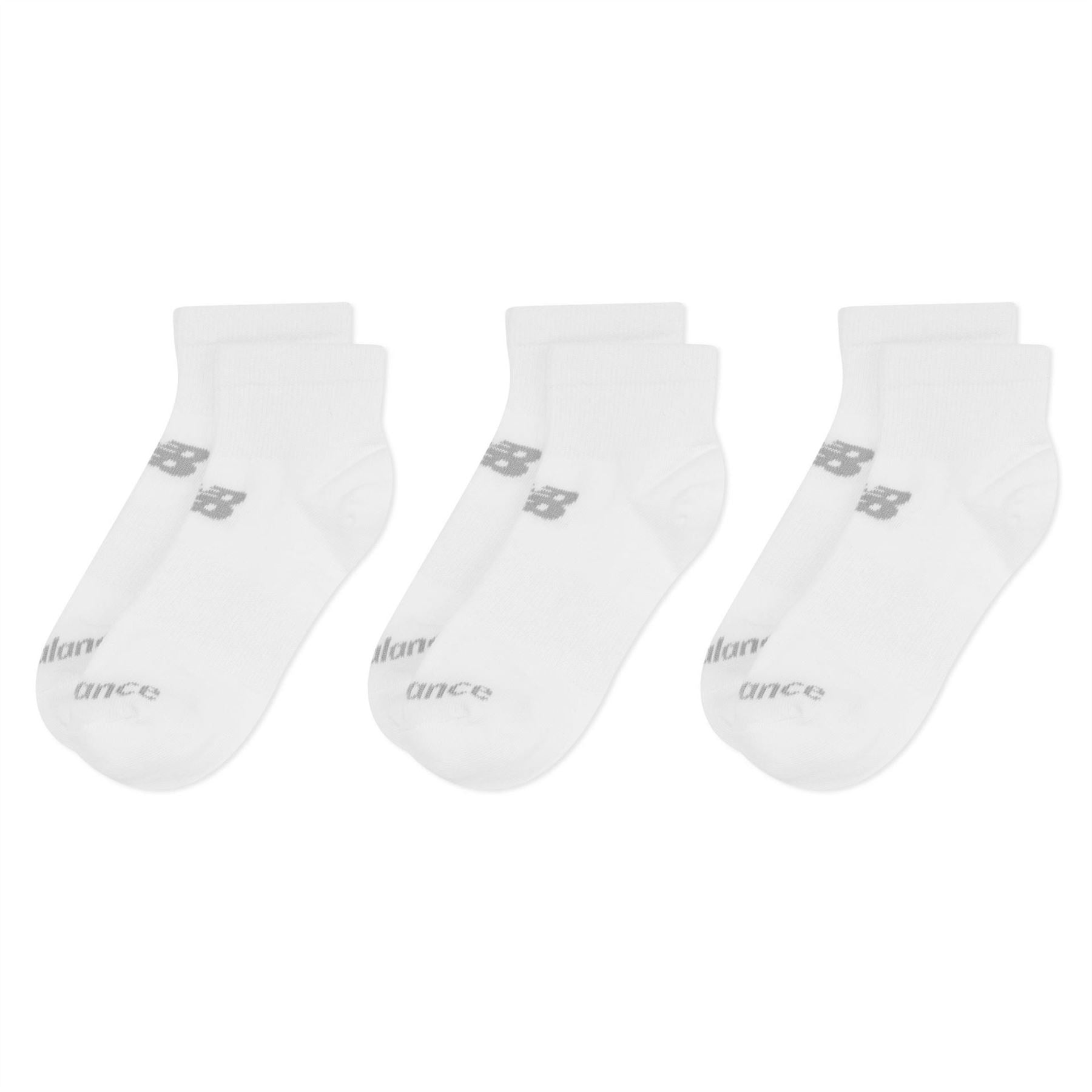 New Balance 3 Pack Ankle Socks Juniors