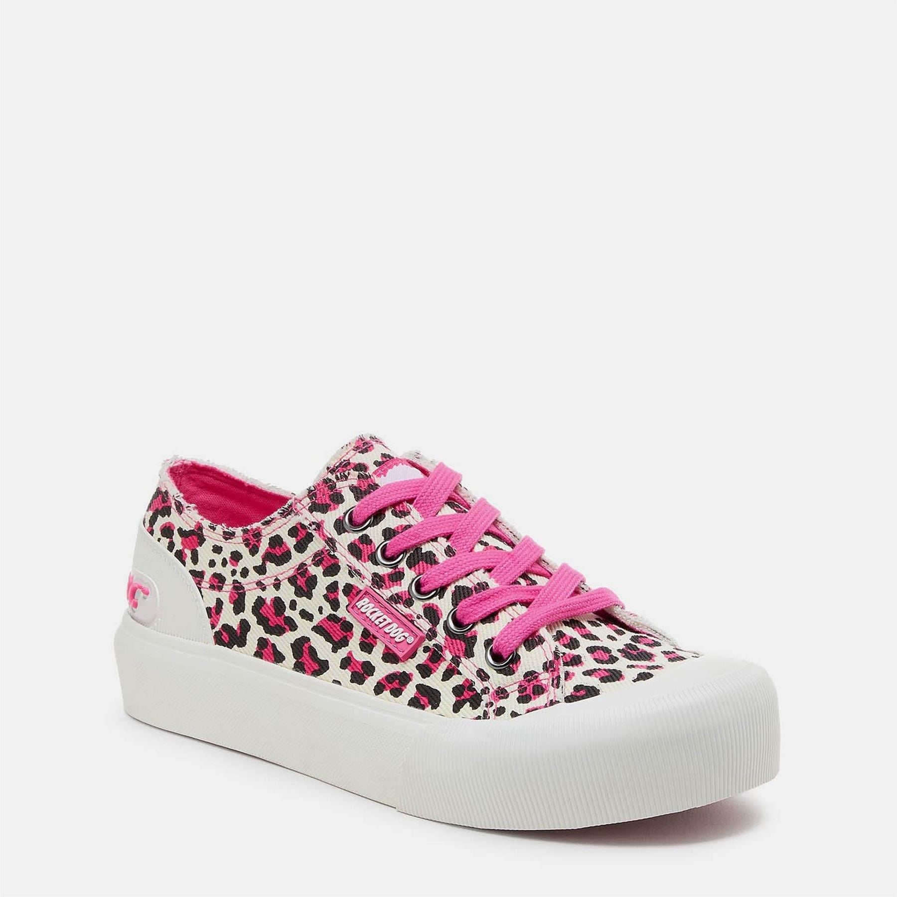 Rocket Dog Jazzin Monroe Leopard Canvas Low Top Sneakers