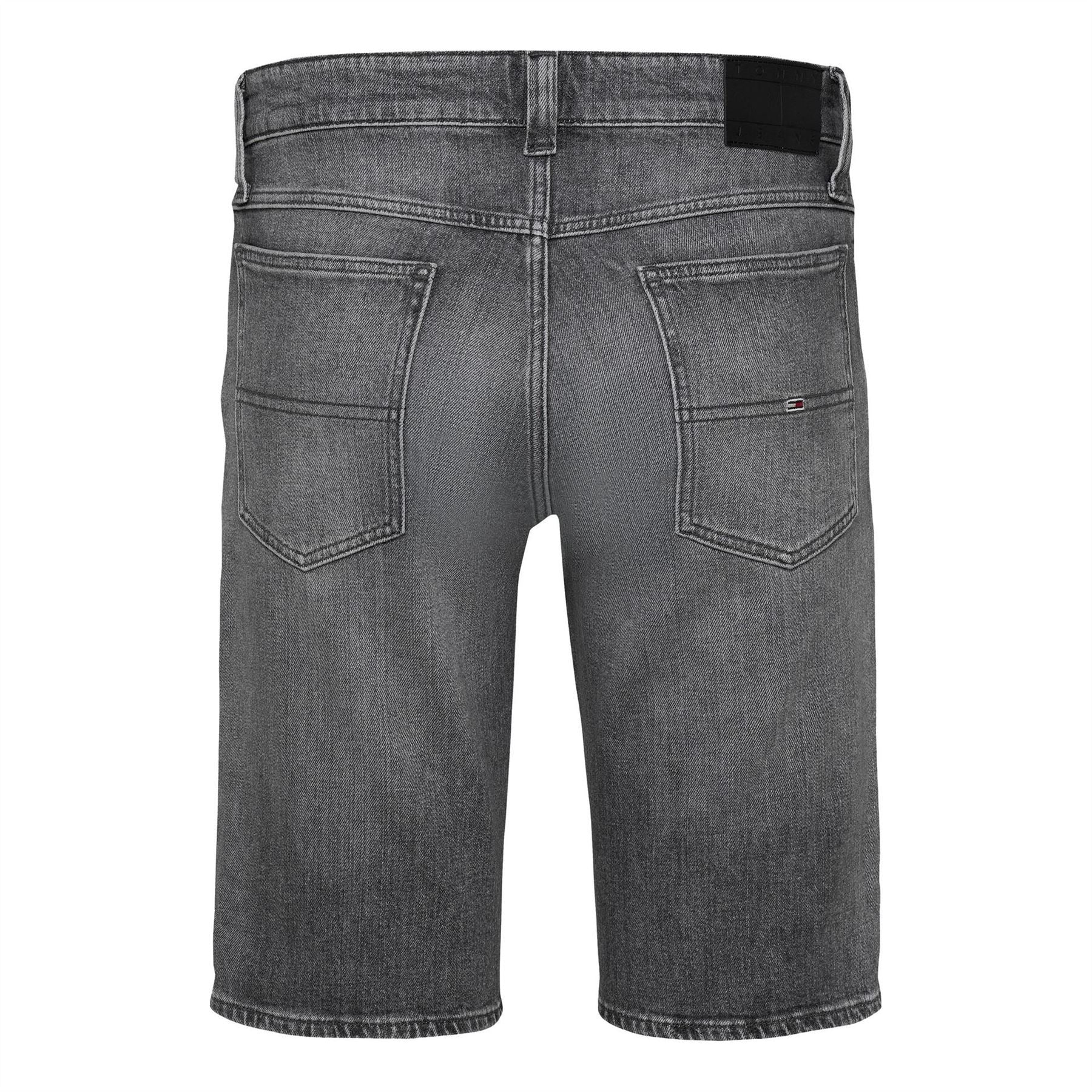 Tommy Jeans Denim Bermuda Shorts Solid Patterned