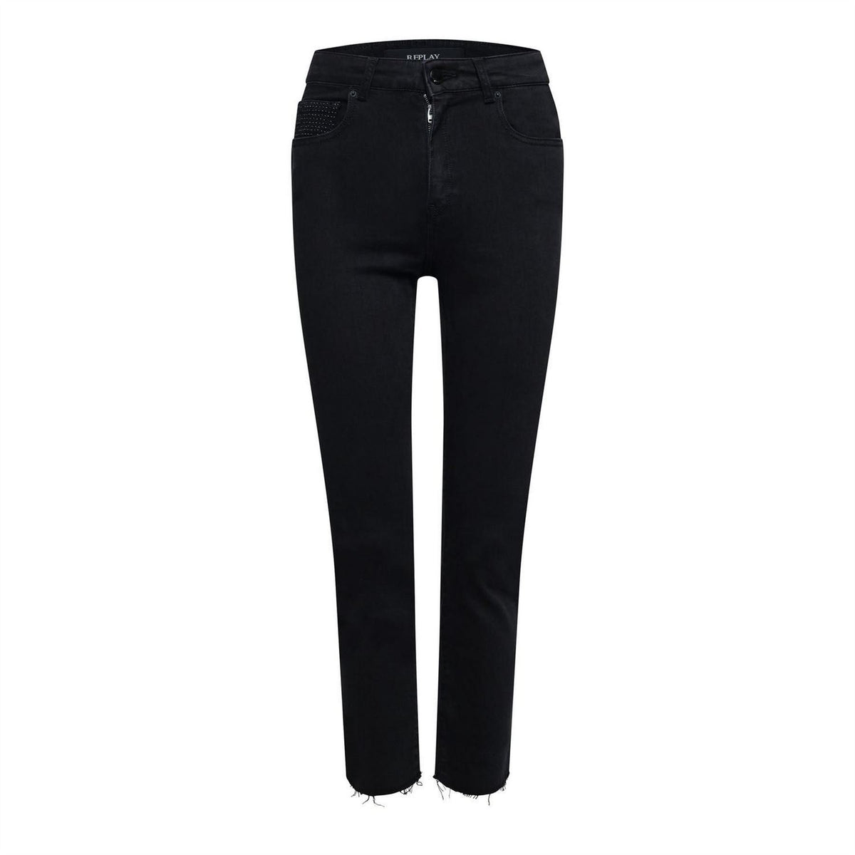 Replay Slim Fit Cigarette Cropped Jeans