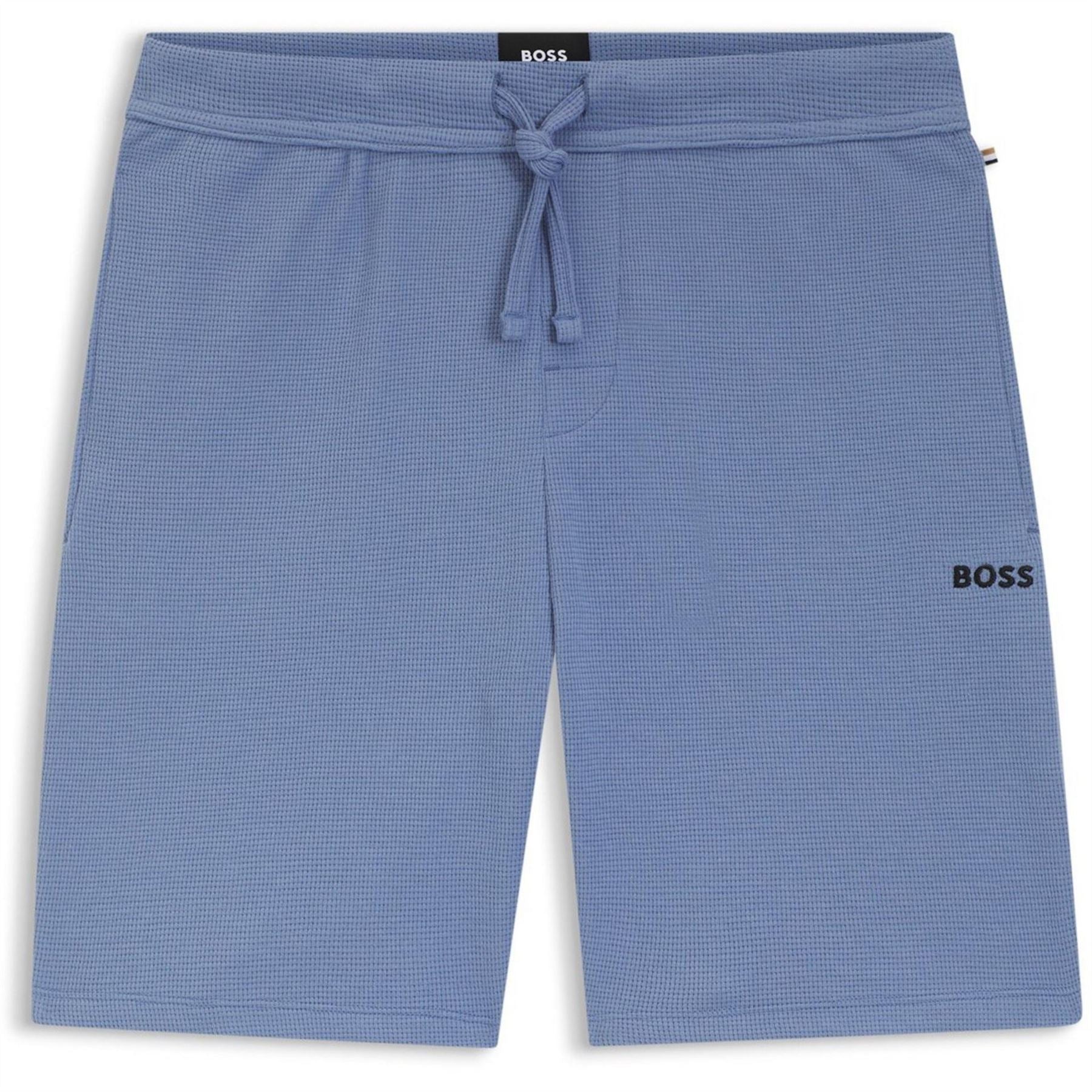 Boss Embroidered Waffle Pyjama Shorts