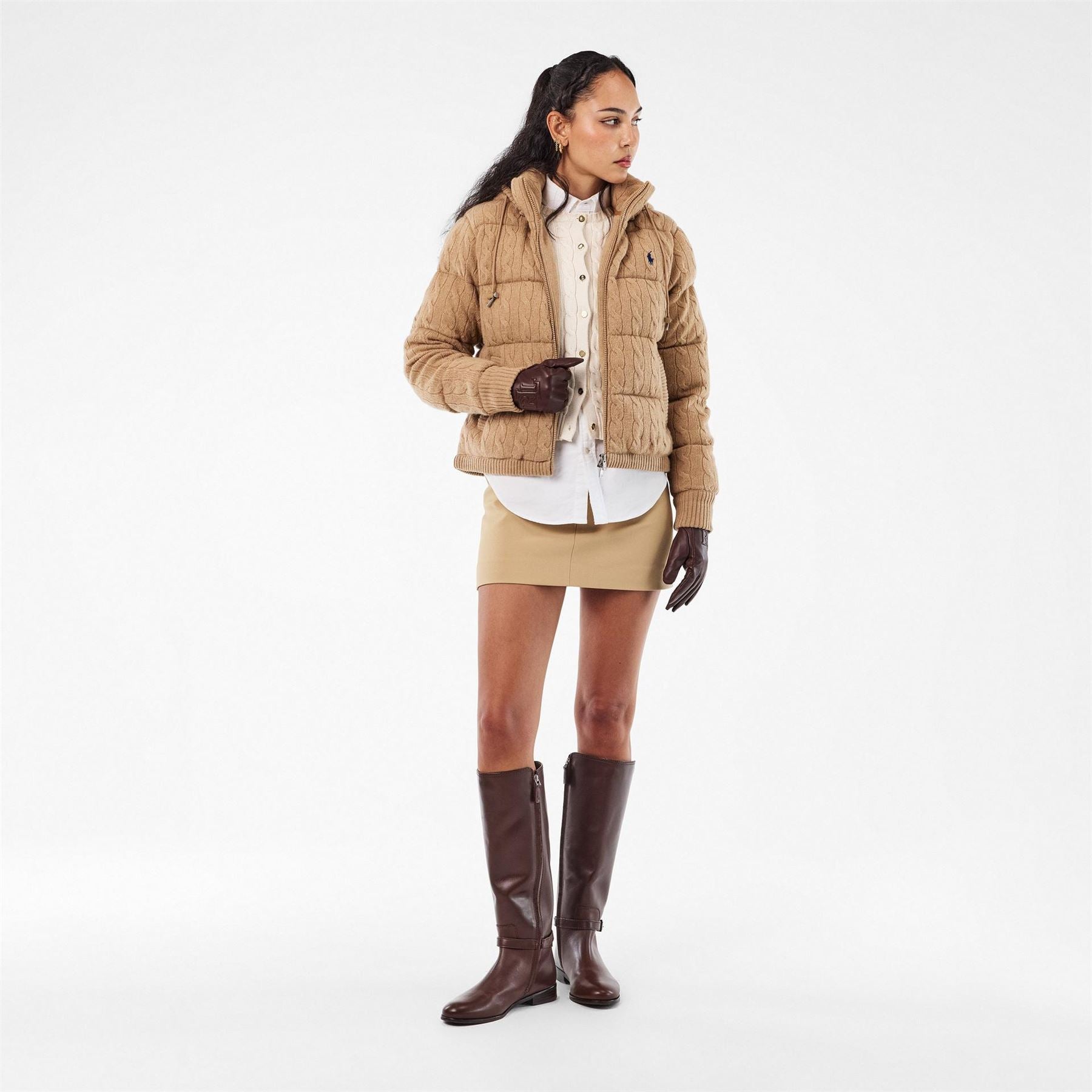 Lauren by Ralph Lauren Embossed Gloves