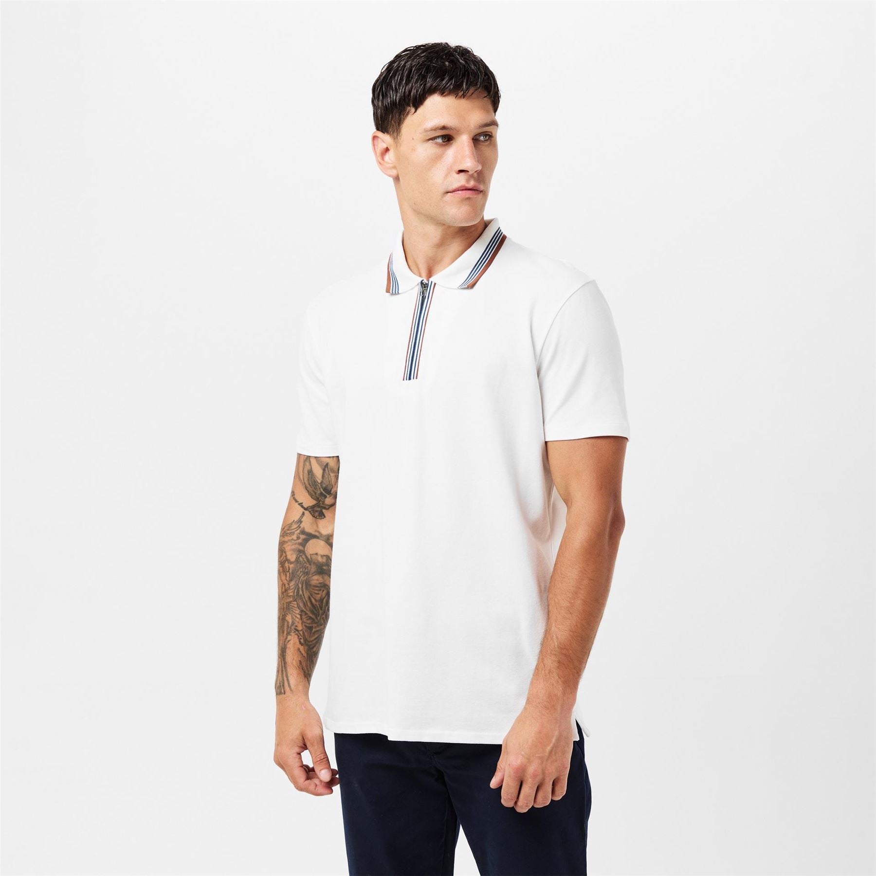PS Paul Smith Zipped Short Sleeve Polo Shirt