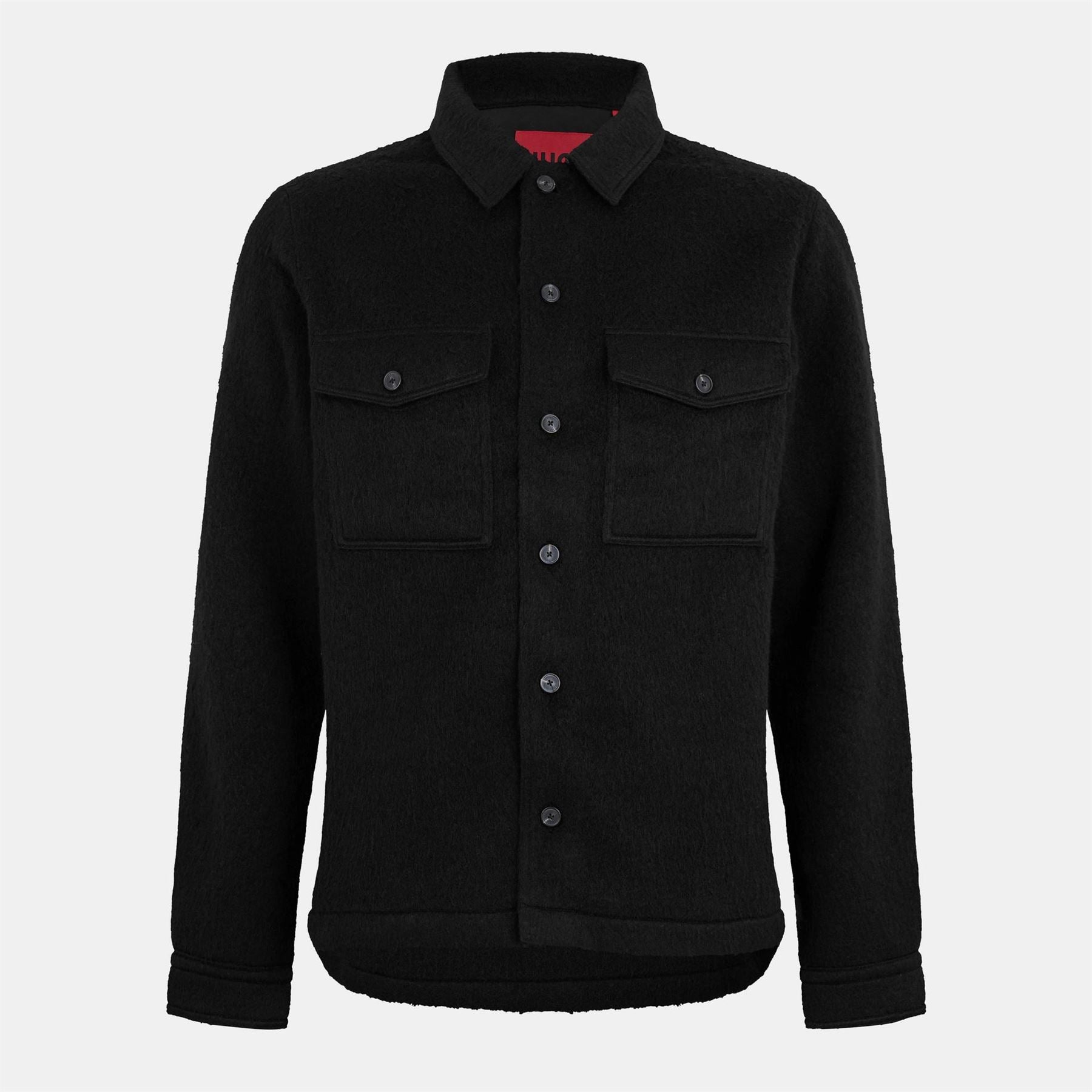 Hugo Solid Patterned Overshirt with Chest Pocket