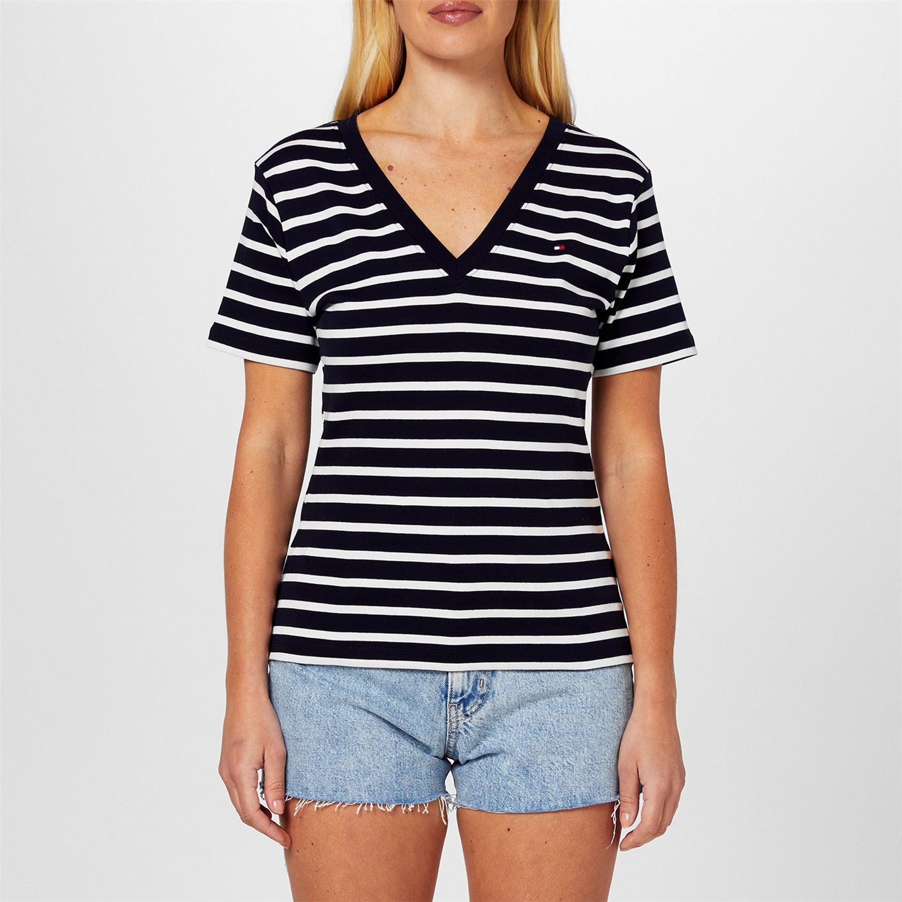 Tommy Hilfiger Neck Striped T-Shirt