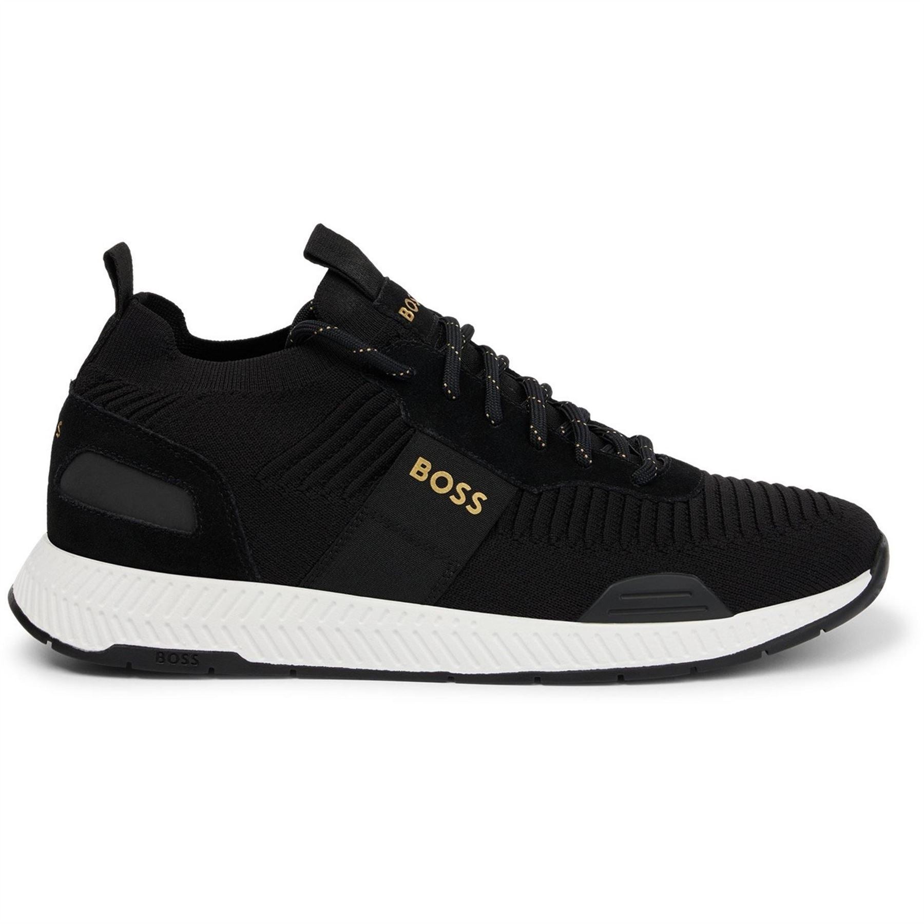 Boss Titanium Knit Trainers, Comfortable Design