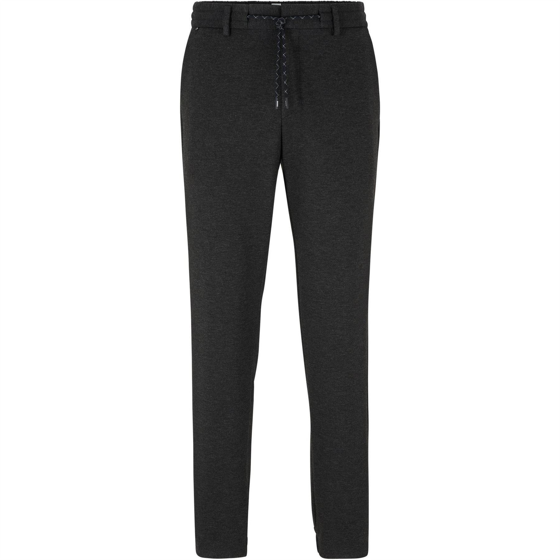 Boss Genius Solid Patterned Straight Joggers