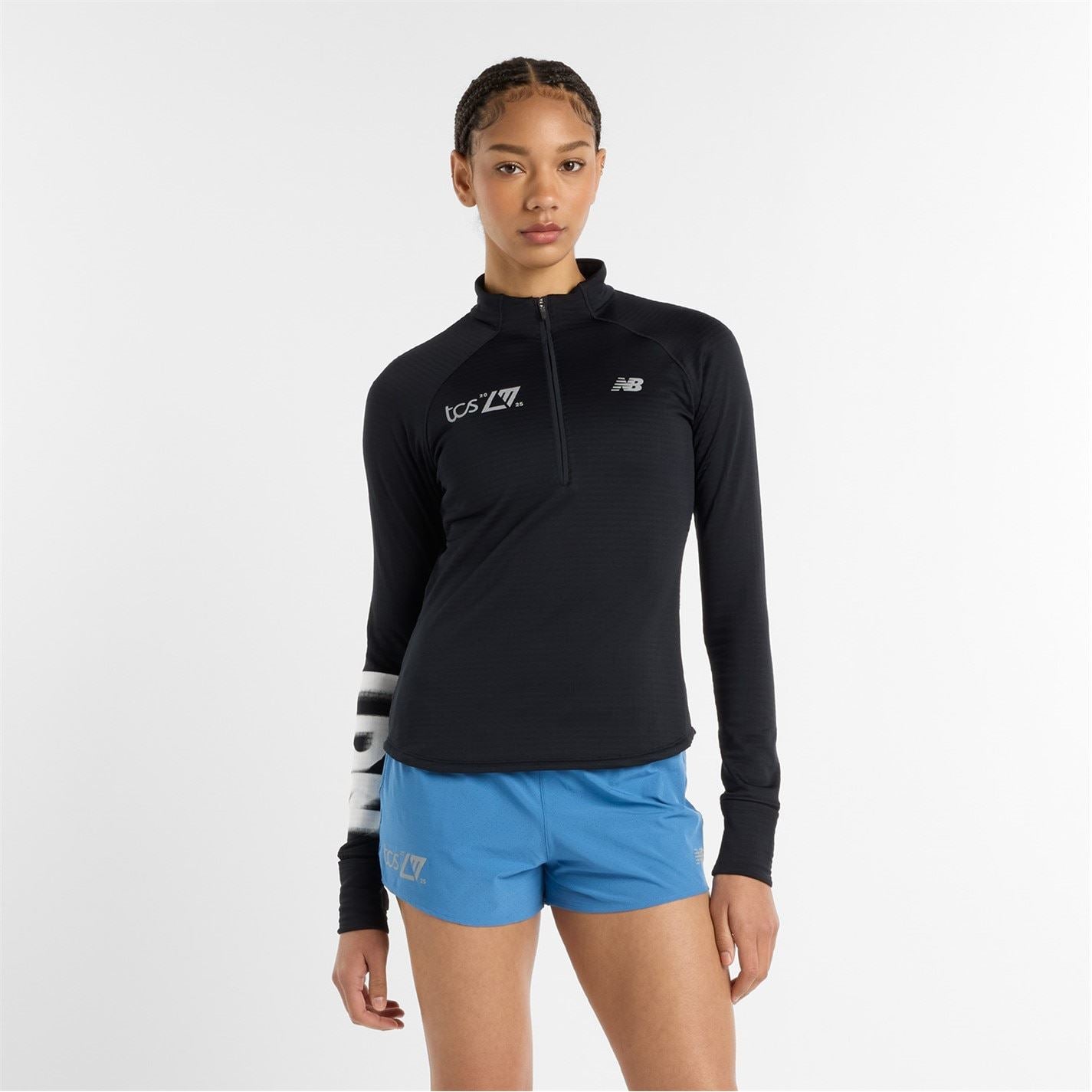 New Balance Womens Balance Heat Grid Half Zip Running Top