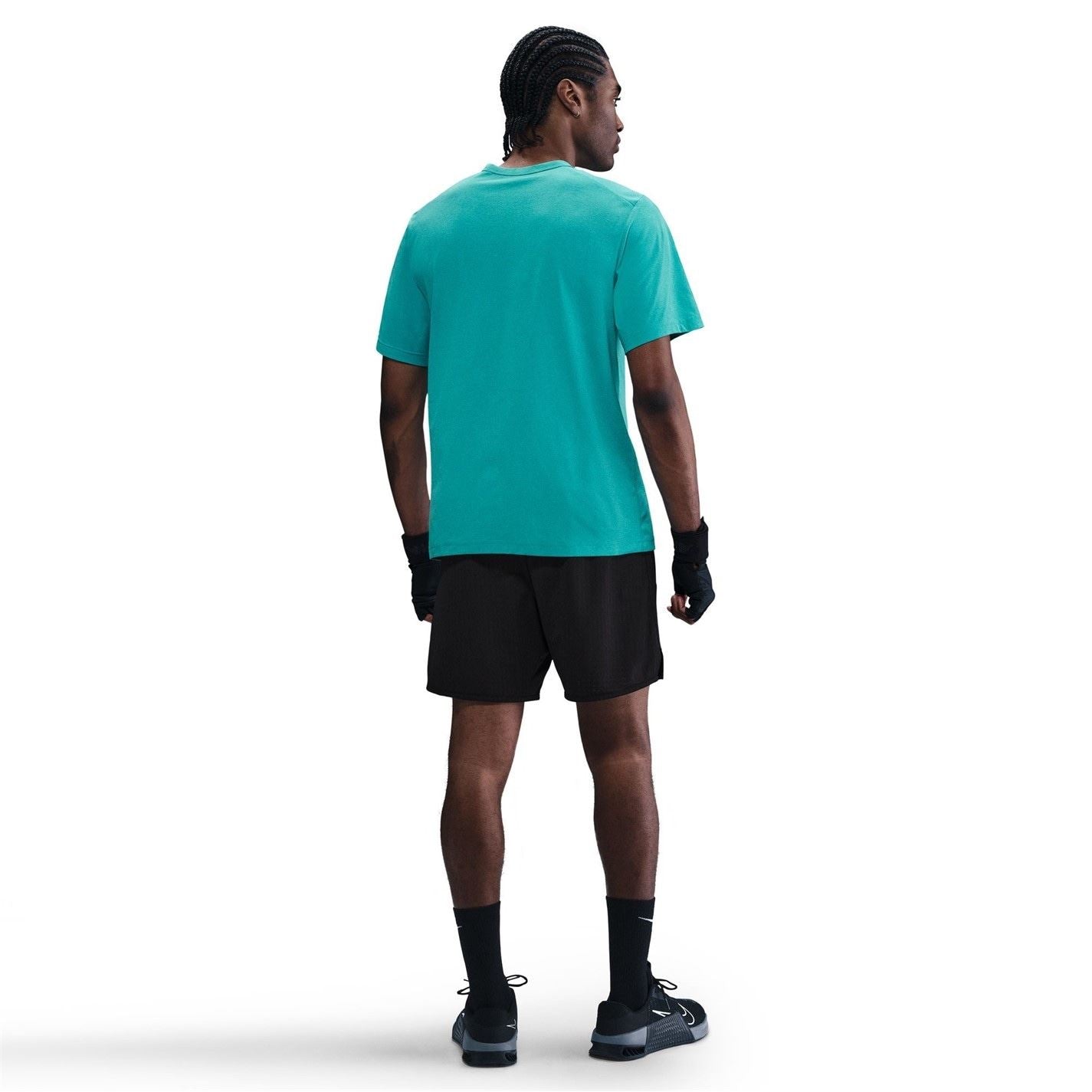 Nike Mens Dri Fit Uv Hyverse Short Sleeve Fitness Top