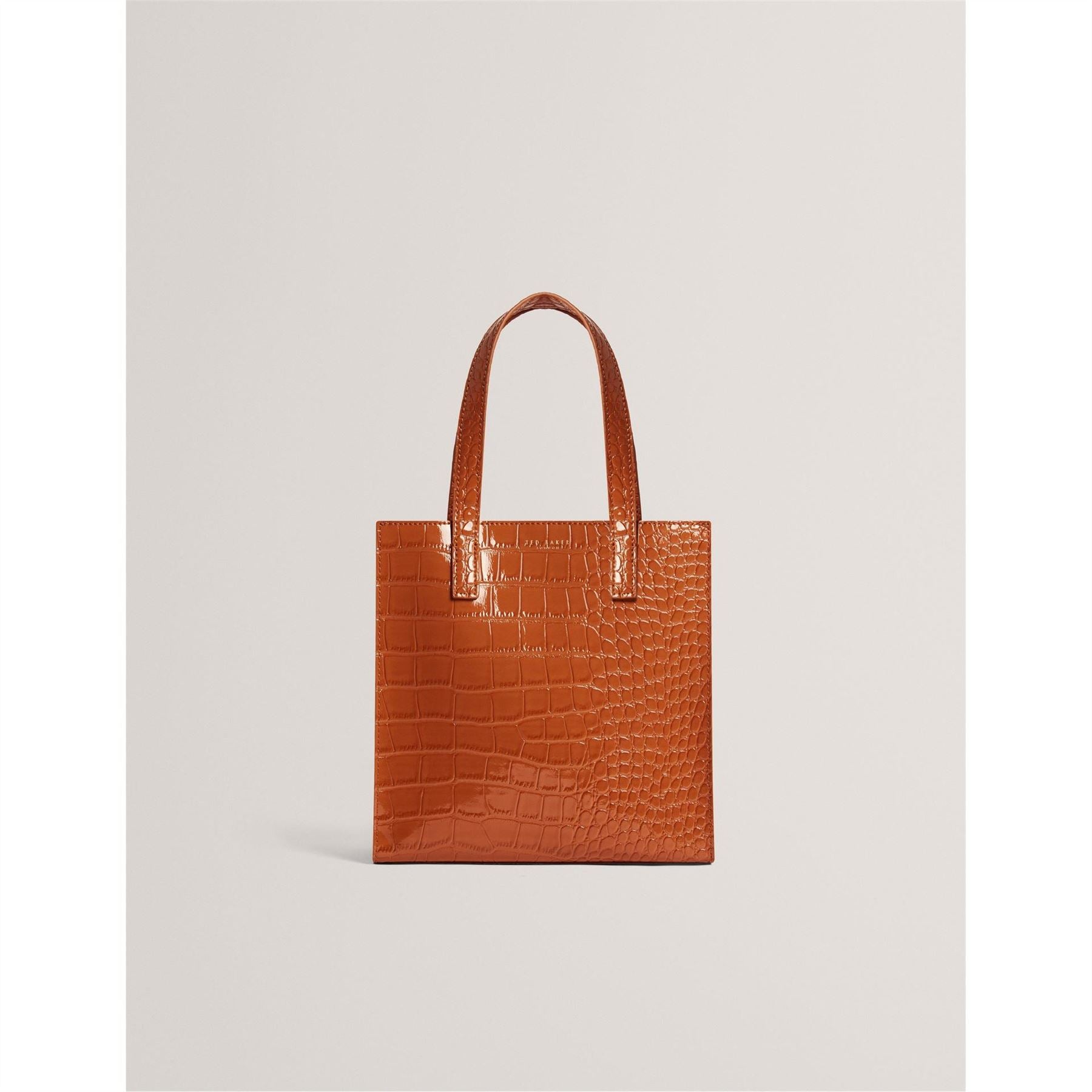 Ted Baker Croc Icon Snake Skin Textured Embossed Tote