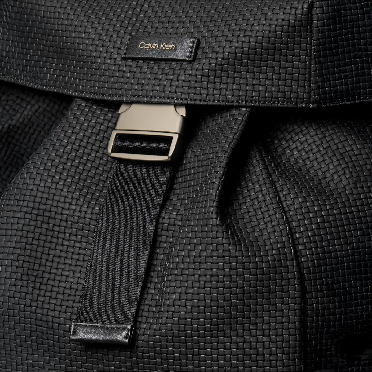 Calvin Klein Woven Flap Backpack
