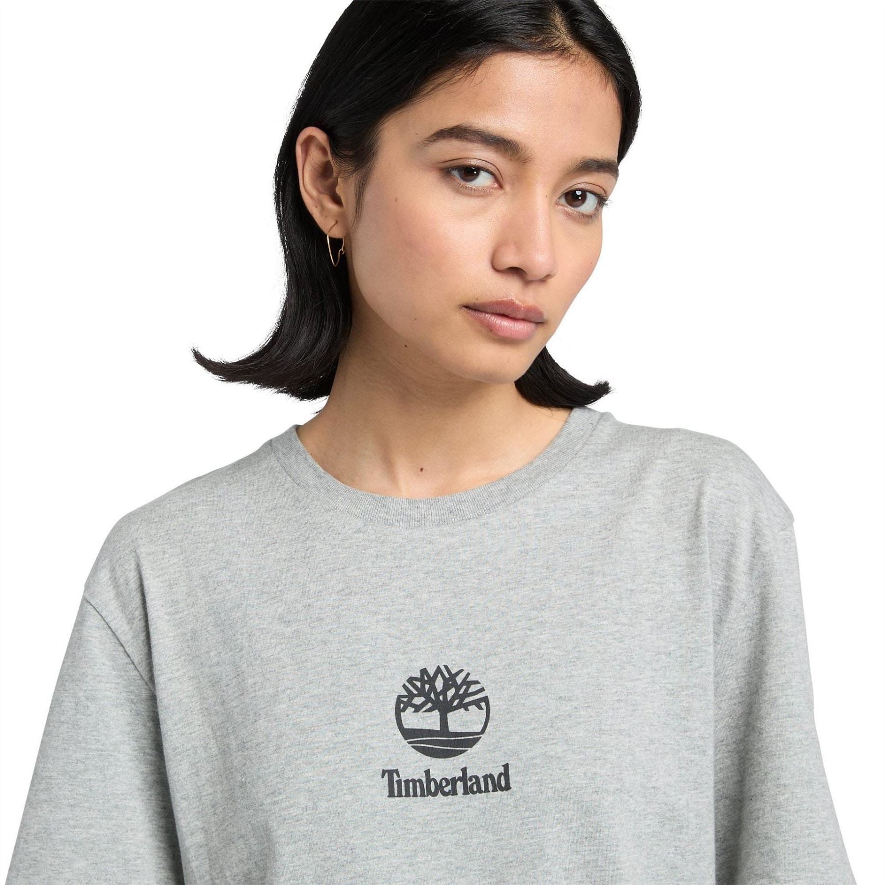 Timberland Print Stack Logo Short Sleeve T Shirt