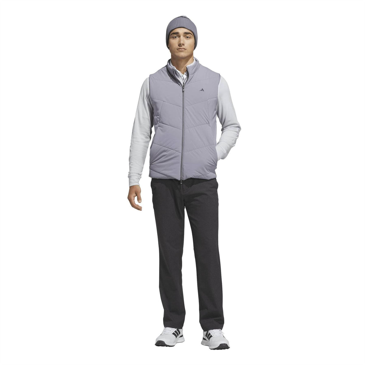 adidas Ultimate365+ Hybrid Quarter Zip Funnel Neck Pullover