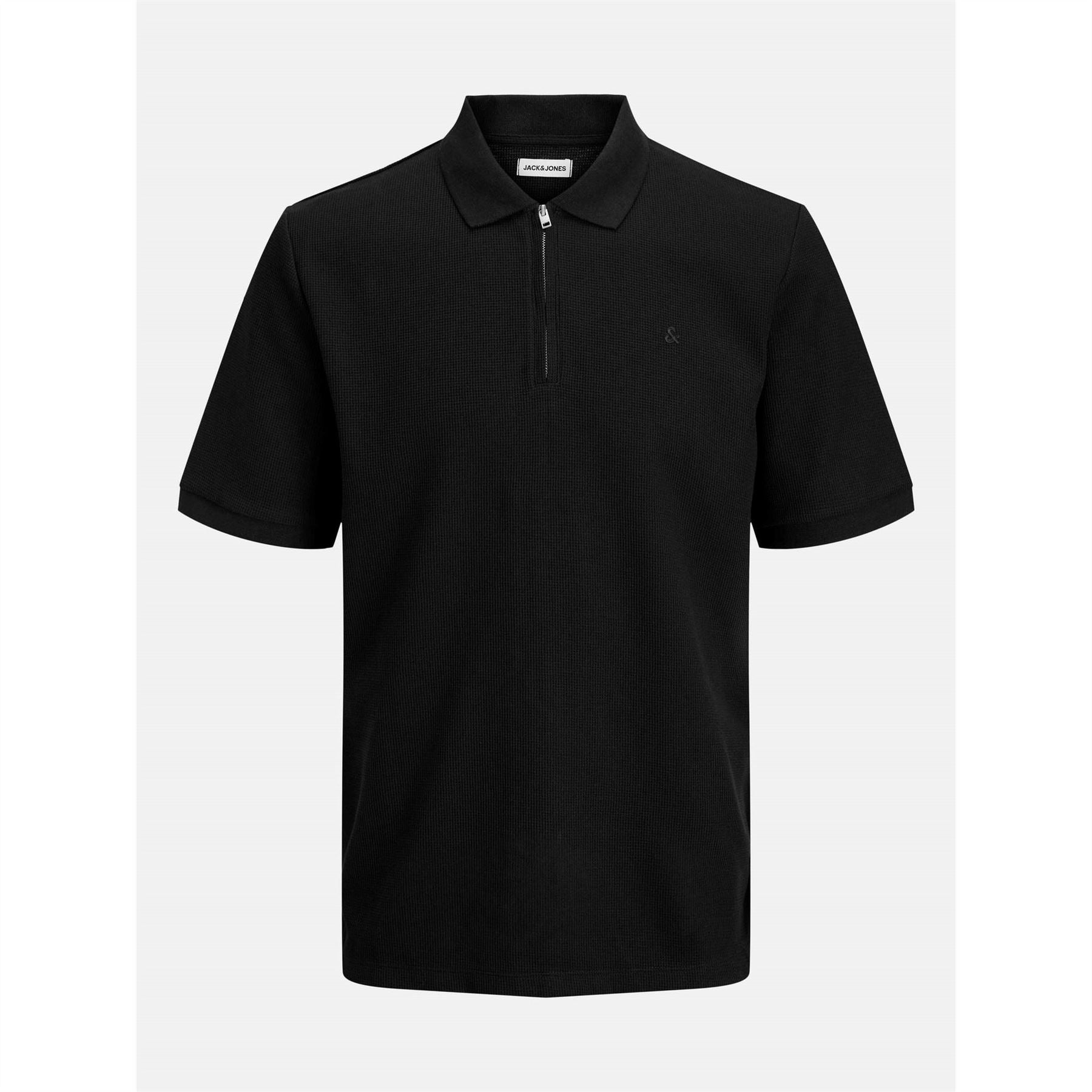 Jack and Jones Mens Austin Zip Polo Plus Size