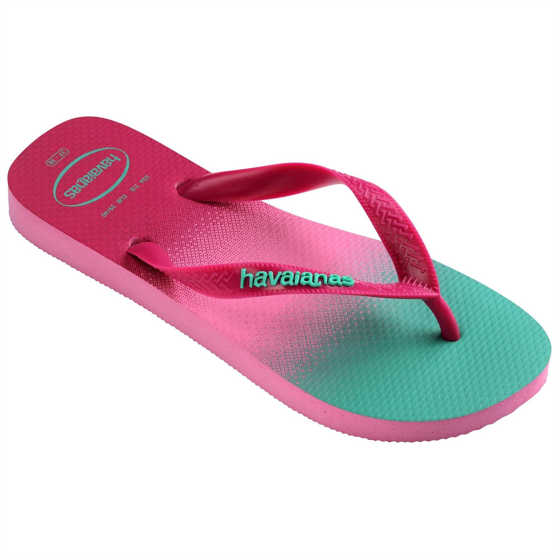 Havaianas Womens Hav. Top Fashion Pink Lemonade 37 3 Flip Flops