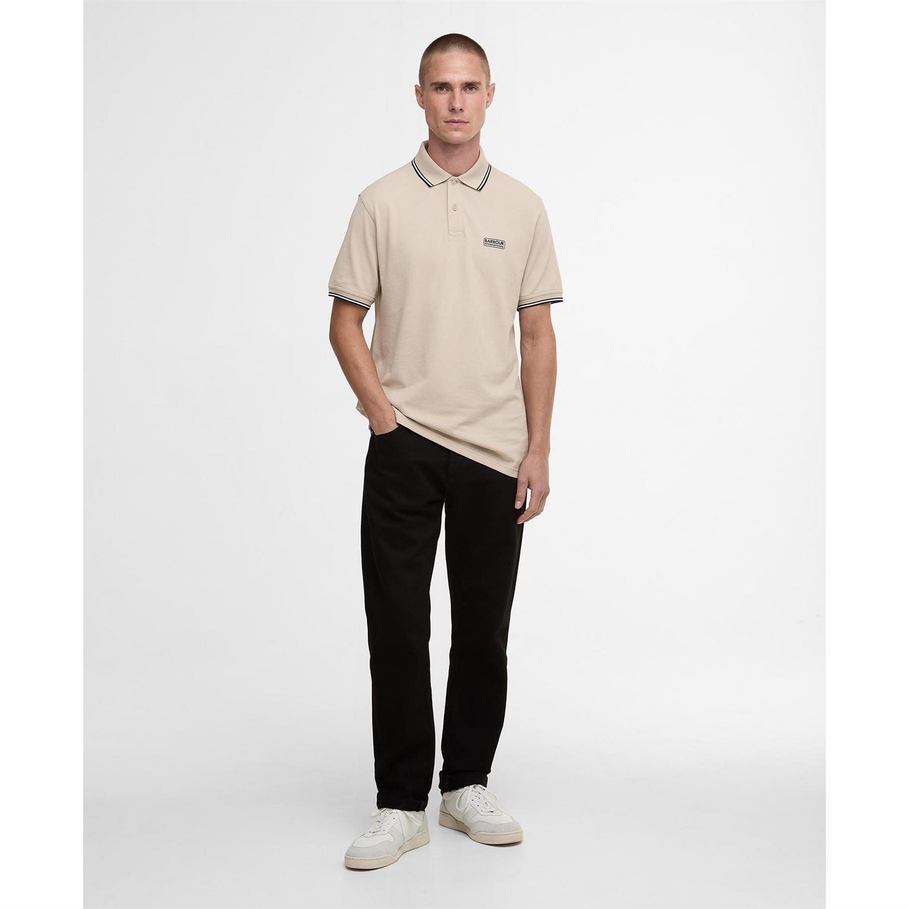 Barbour International Tipped Short Sleeve Polo Shirt