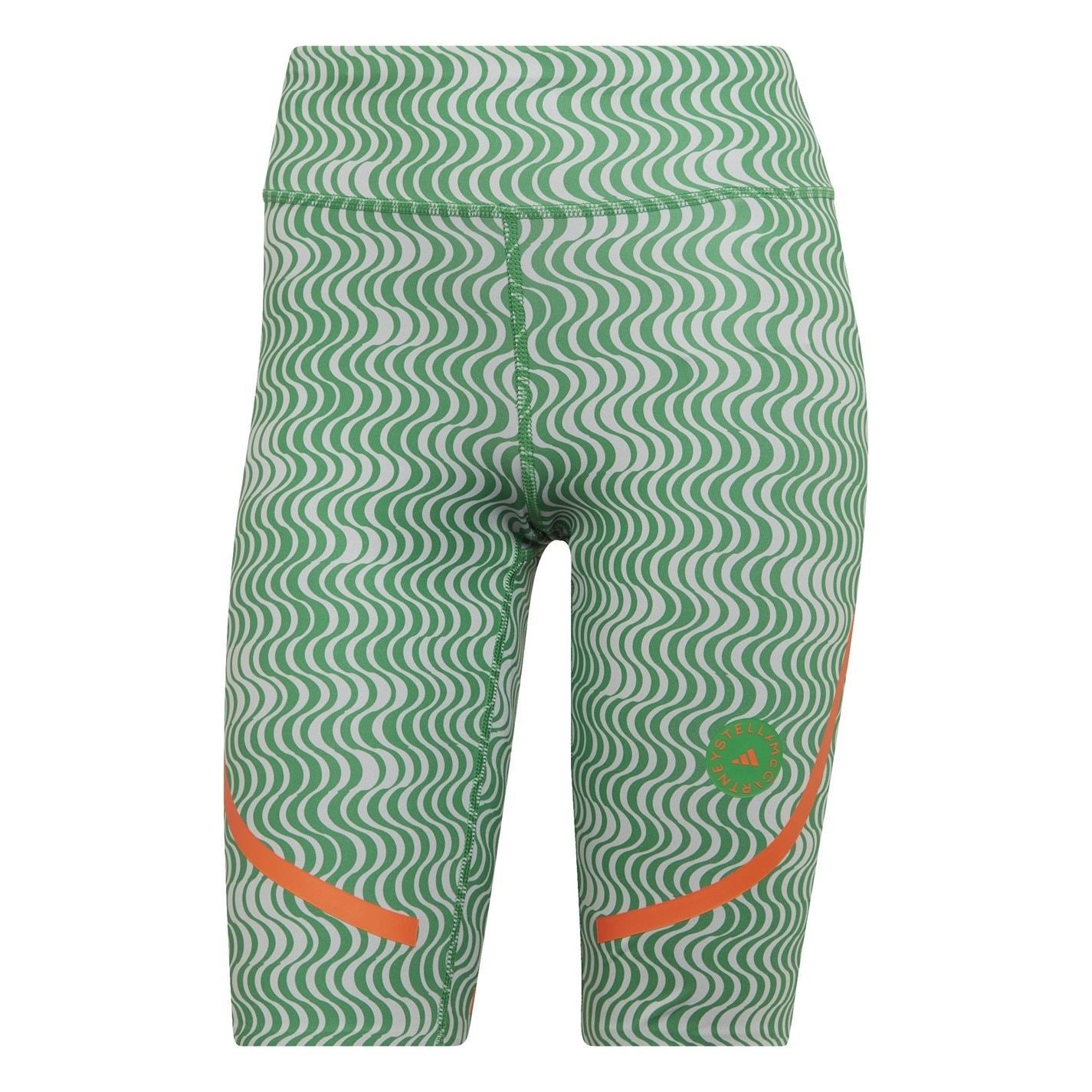 adidas by Stella McCartney Womens Asymmetrical Print Cycling Shorts