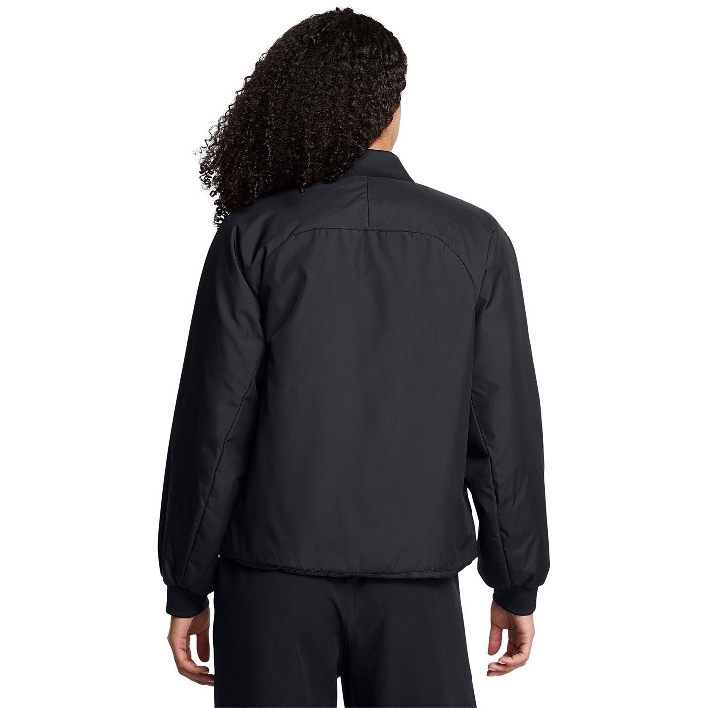 Under Armour Unstoppable Snap Button Mock Neck Ribbed Cuff Bomber Jacket