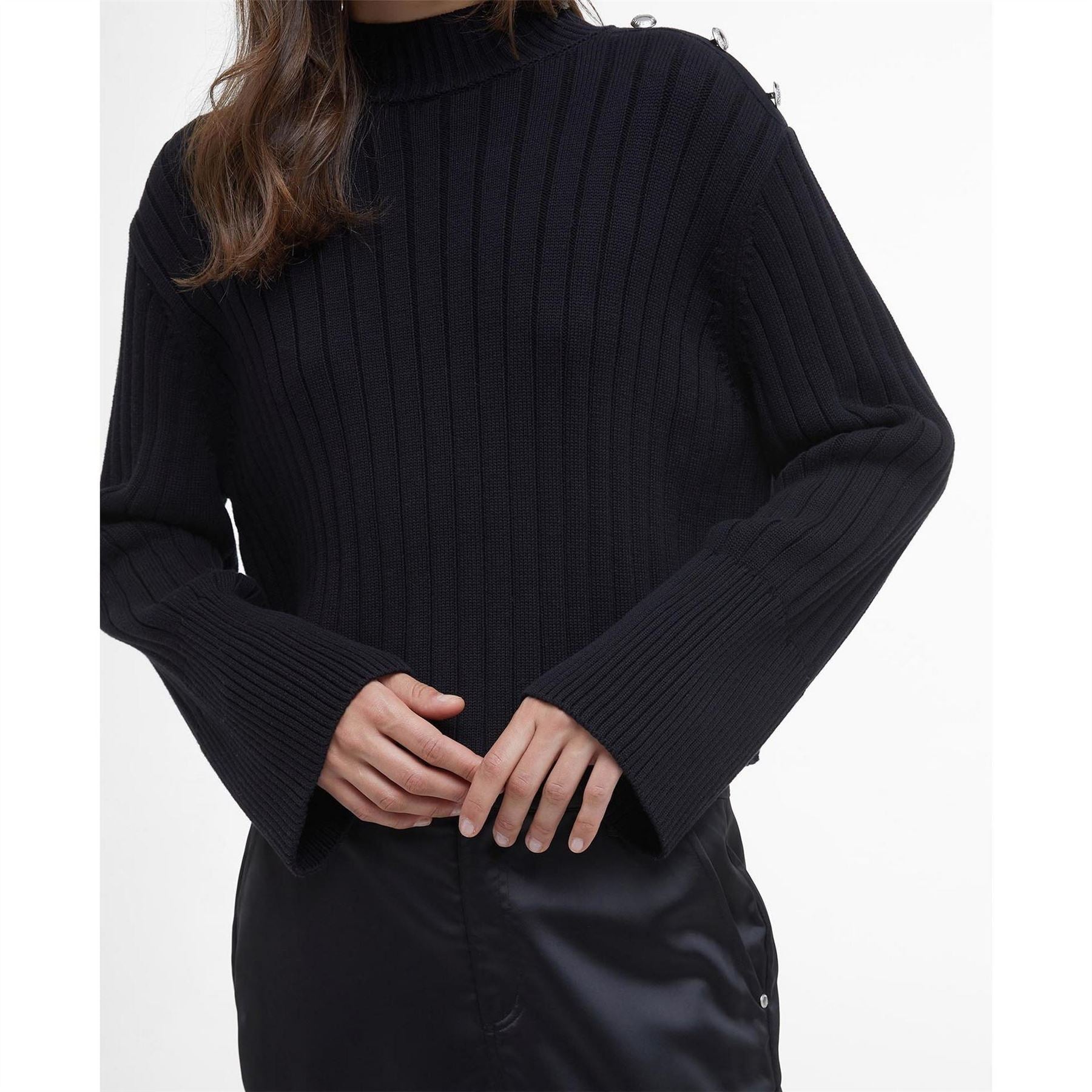 Barbour International Cropped Jumper