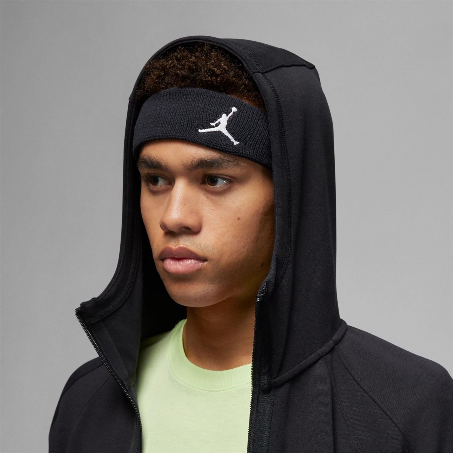 Air Jordan Mens Jordan Dri Fit Sport Air Fleece Full Zip Hoodie