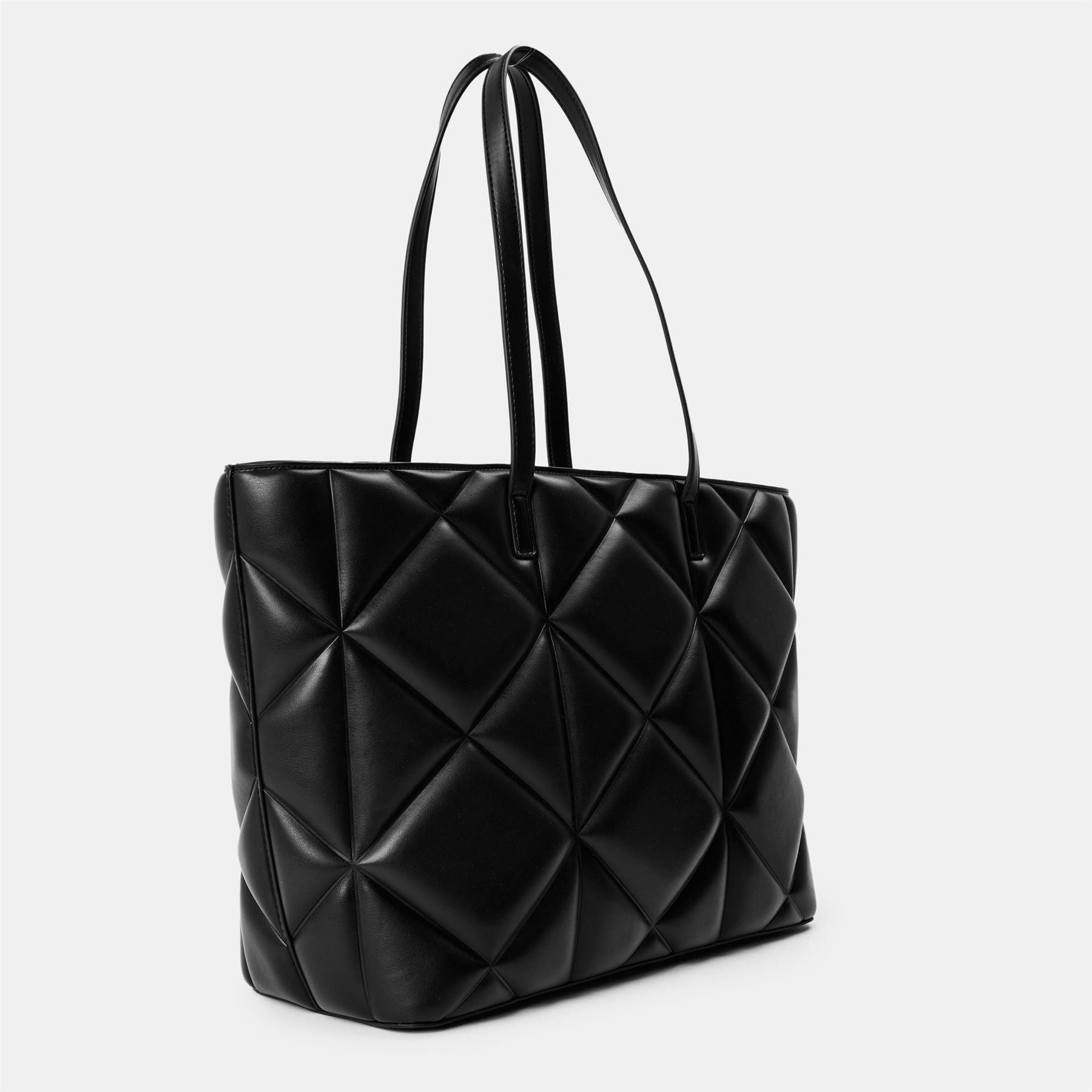 Love Moschino Quilt Rectangle Shape Tote with Gold Tone Hardware