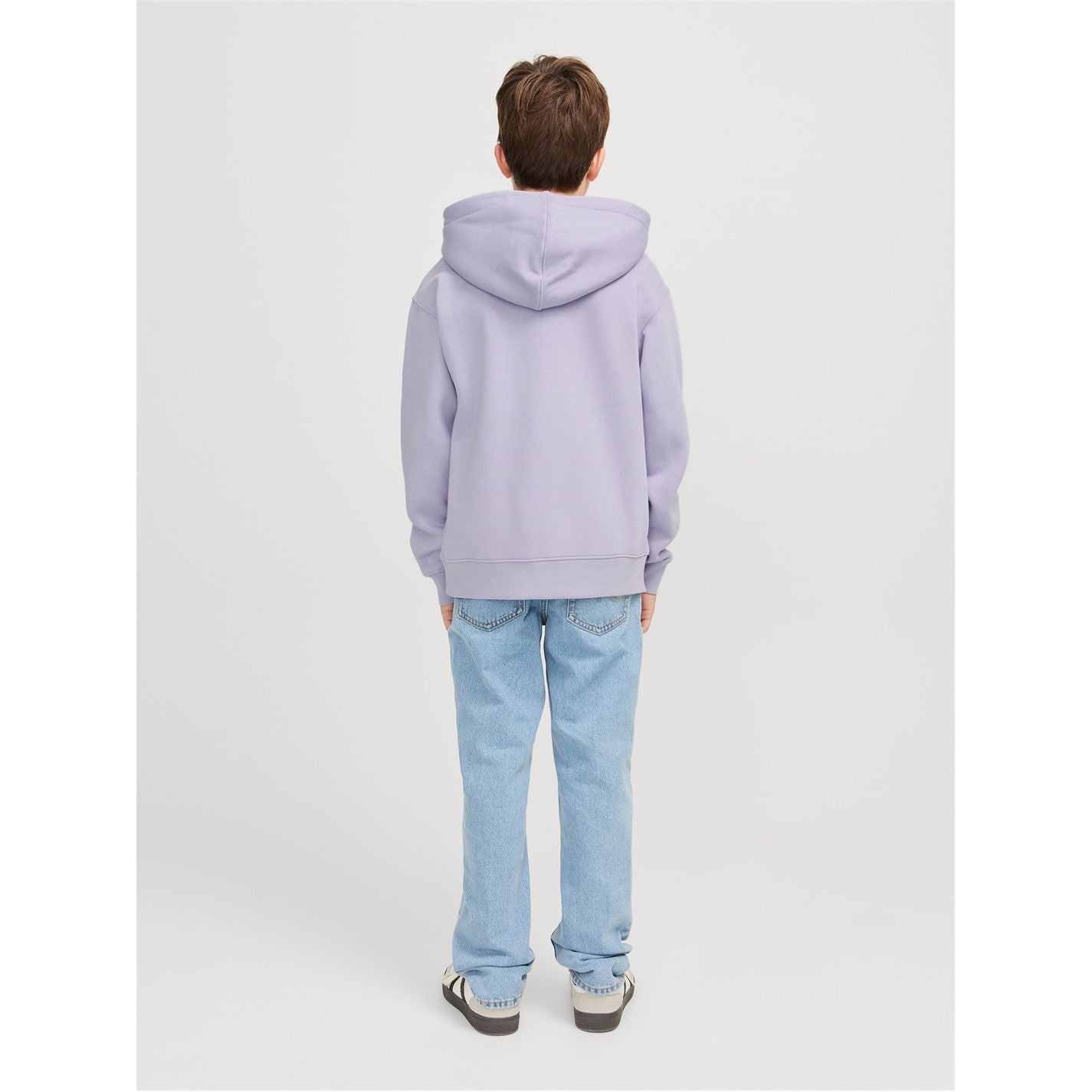 Jack and Jones Star Lettering Hooded Neck Kangaroo Pocket Sweatshirt