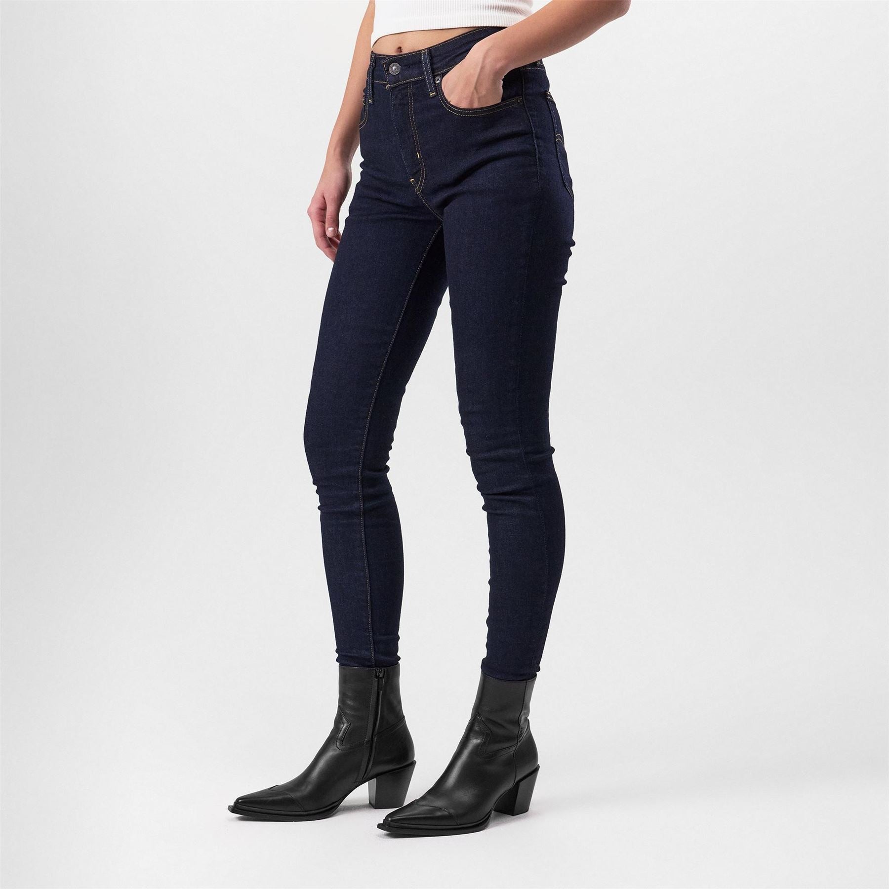 Levis 721 High Rise Cotton Stretch Skinny Jeans