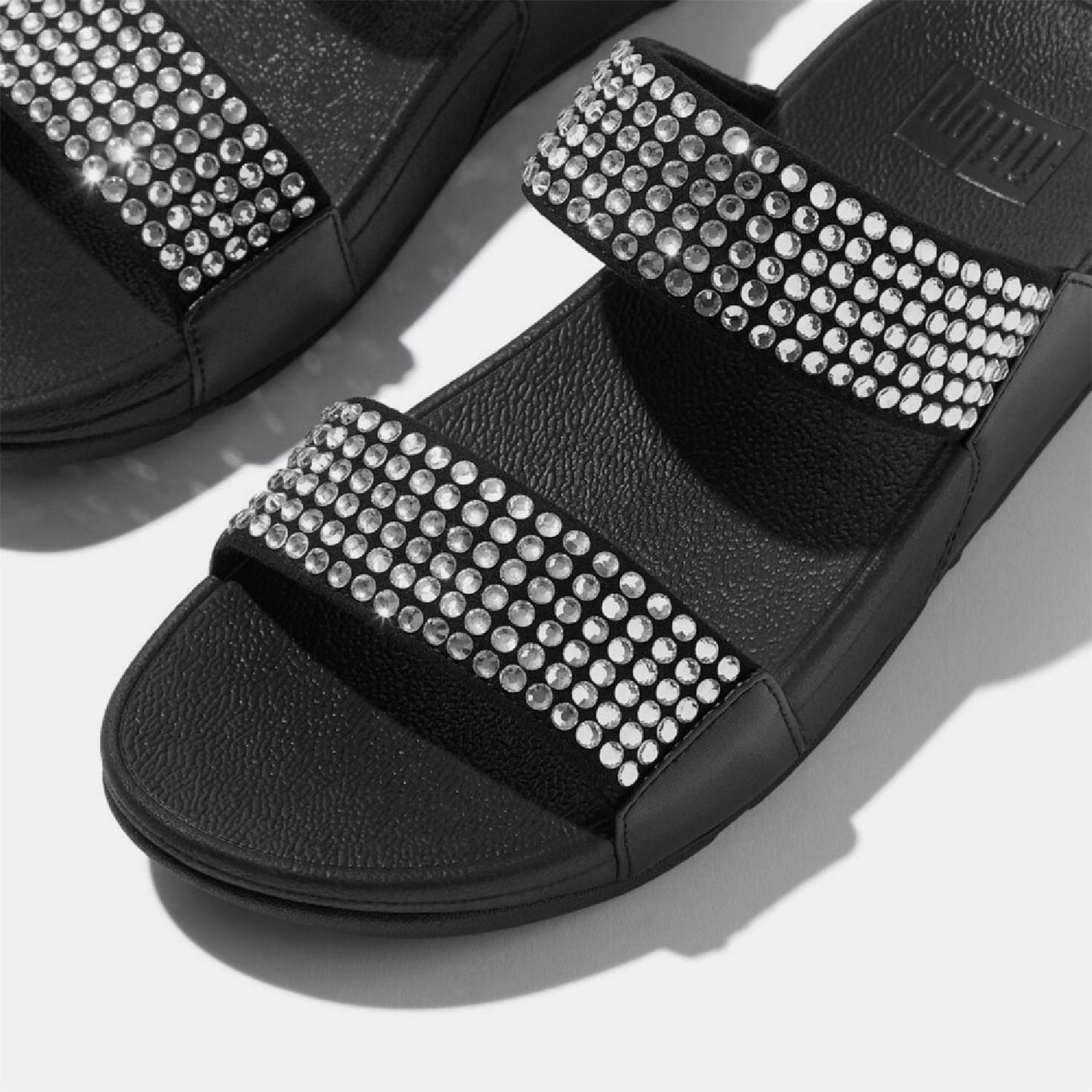 Fitflop Maxi Crystal Two Bar Sliders