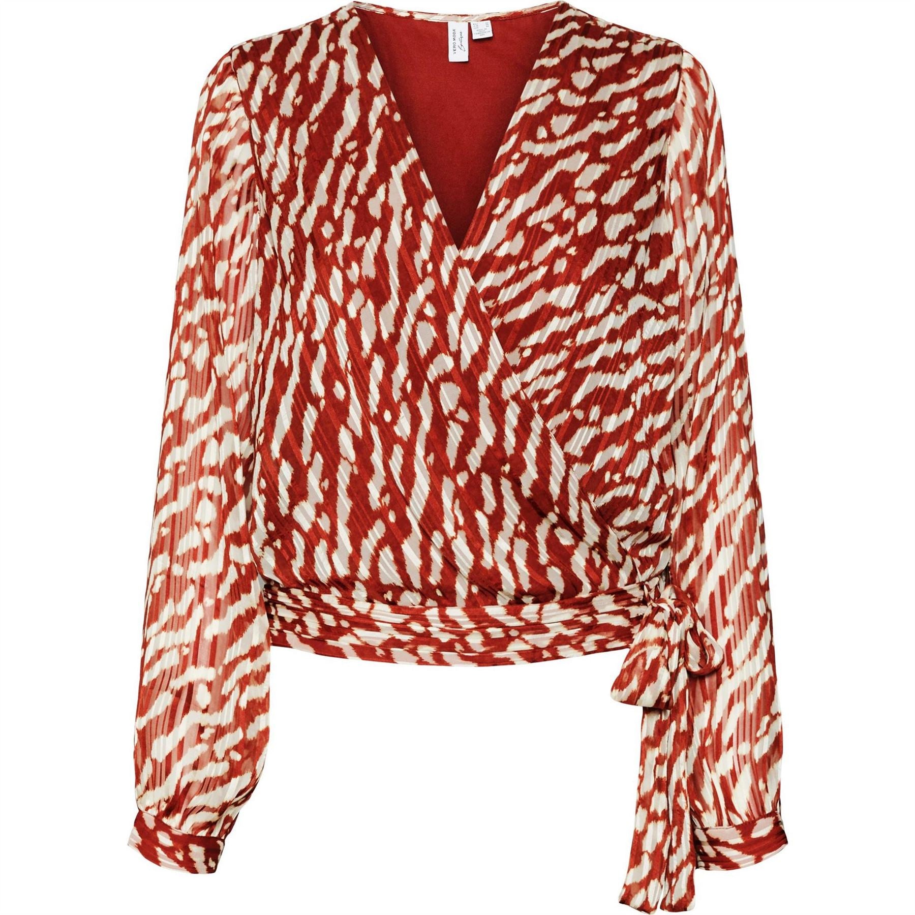 Vero Moda Rie Wrap Long Sleeve Blouse