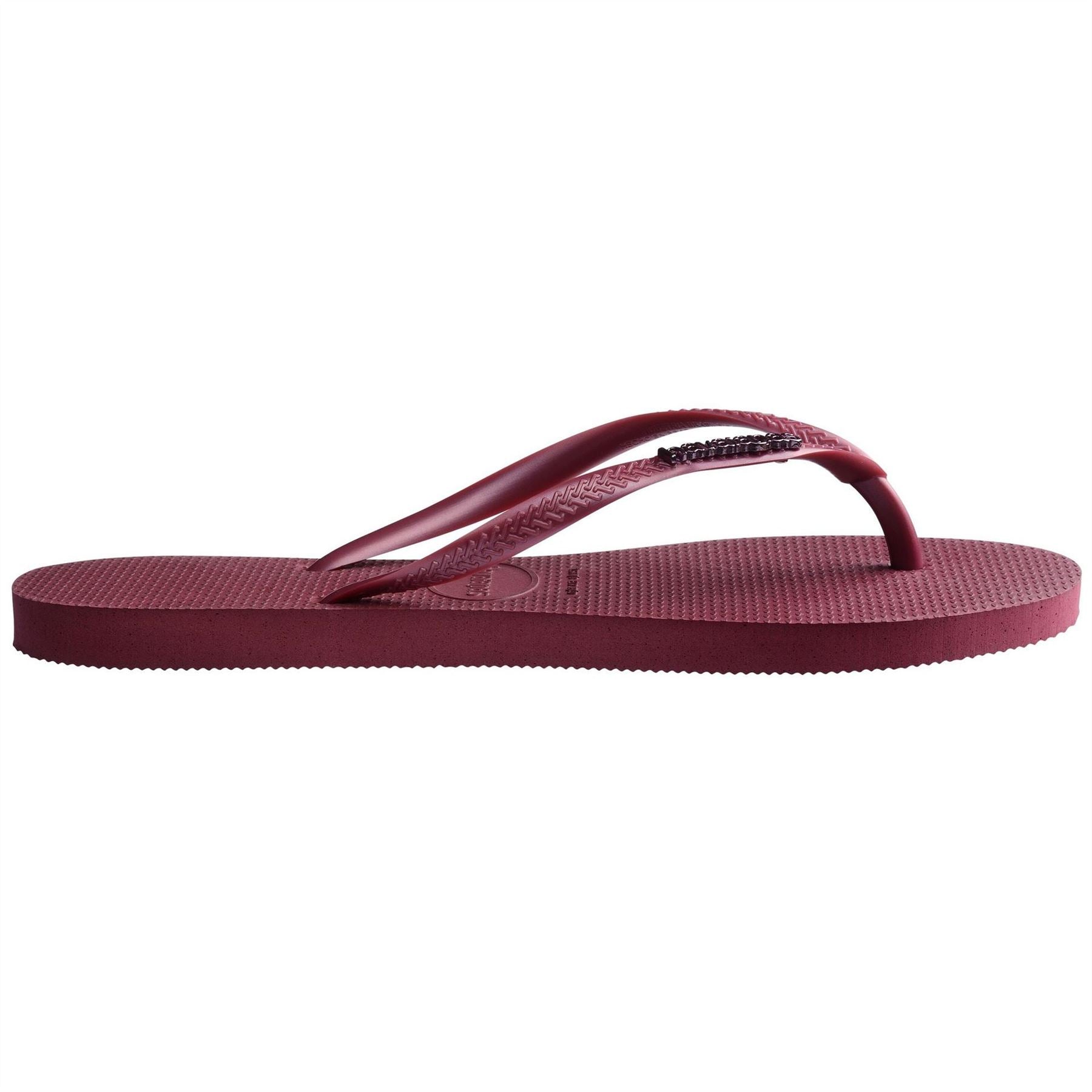 Havaianas Slim Textured Flat Heel Flip Flops
