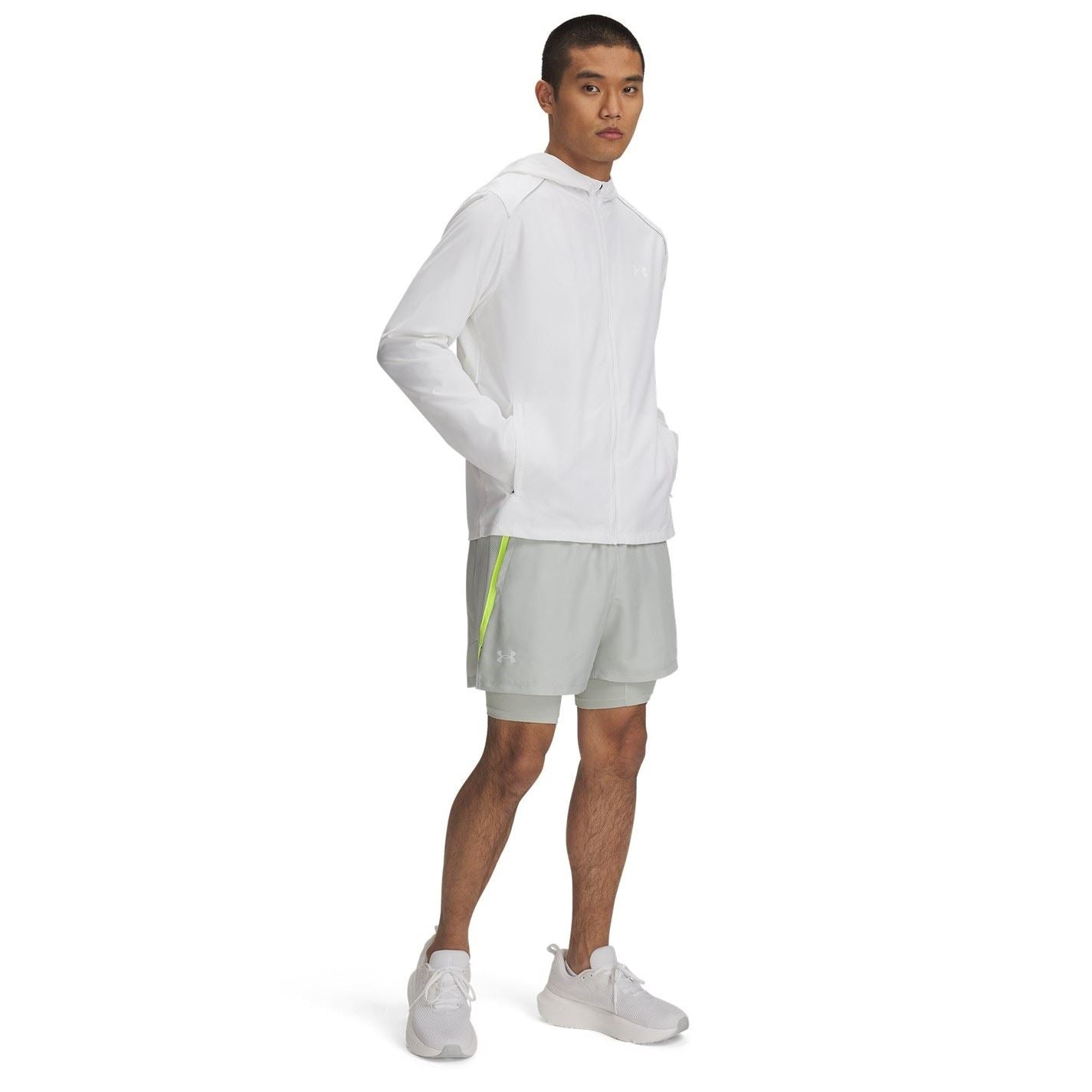 Under Armour Mens Armour Ua Launch 2 In 1 7 Shorts