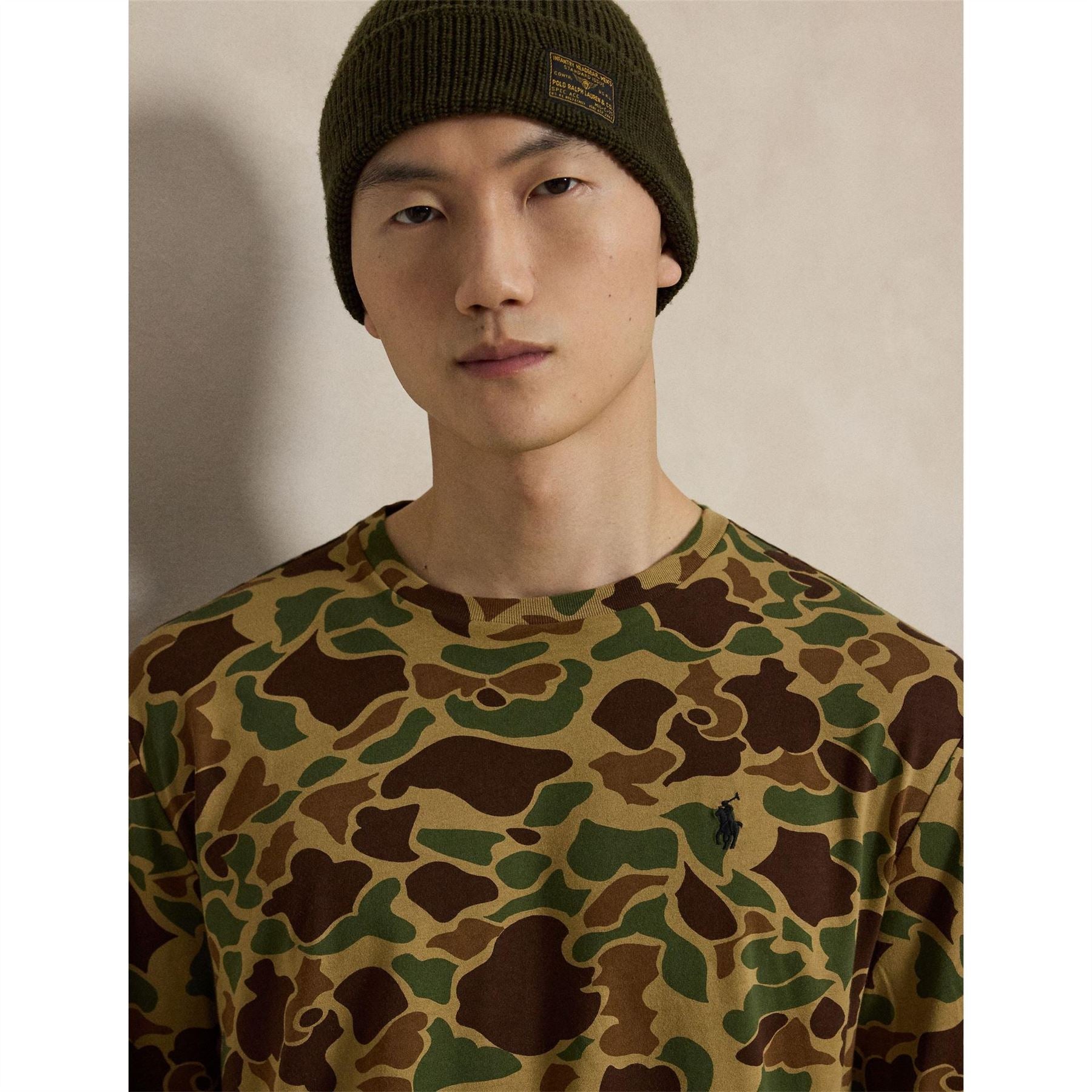 Polo Ralph Lauren Custom Long Sleeve Crew Neck Cotton T-Shirt