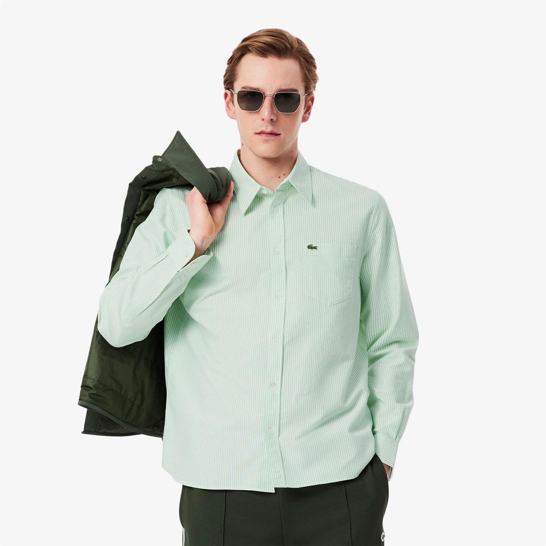 Lacoste Fit Striped Oxford Shirt