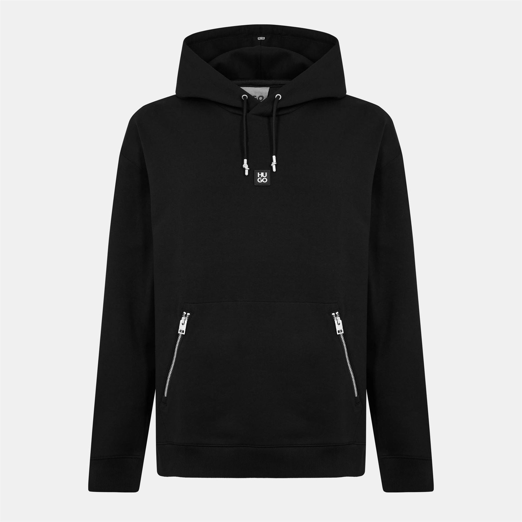 Hugo Hooded Neck Zipped Pocket Long Sleeve Sweatshirt