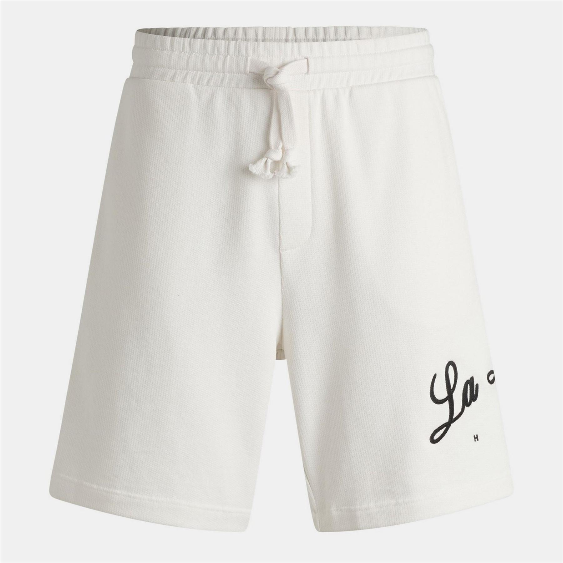 Hugo Red Fleece Jogger Shorts