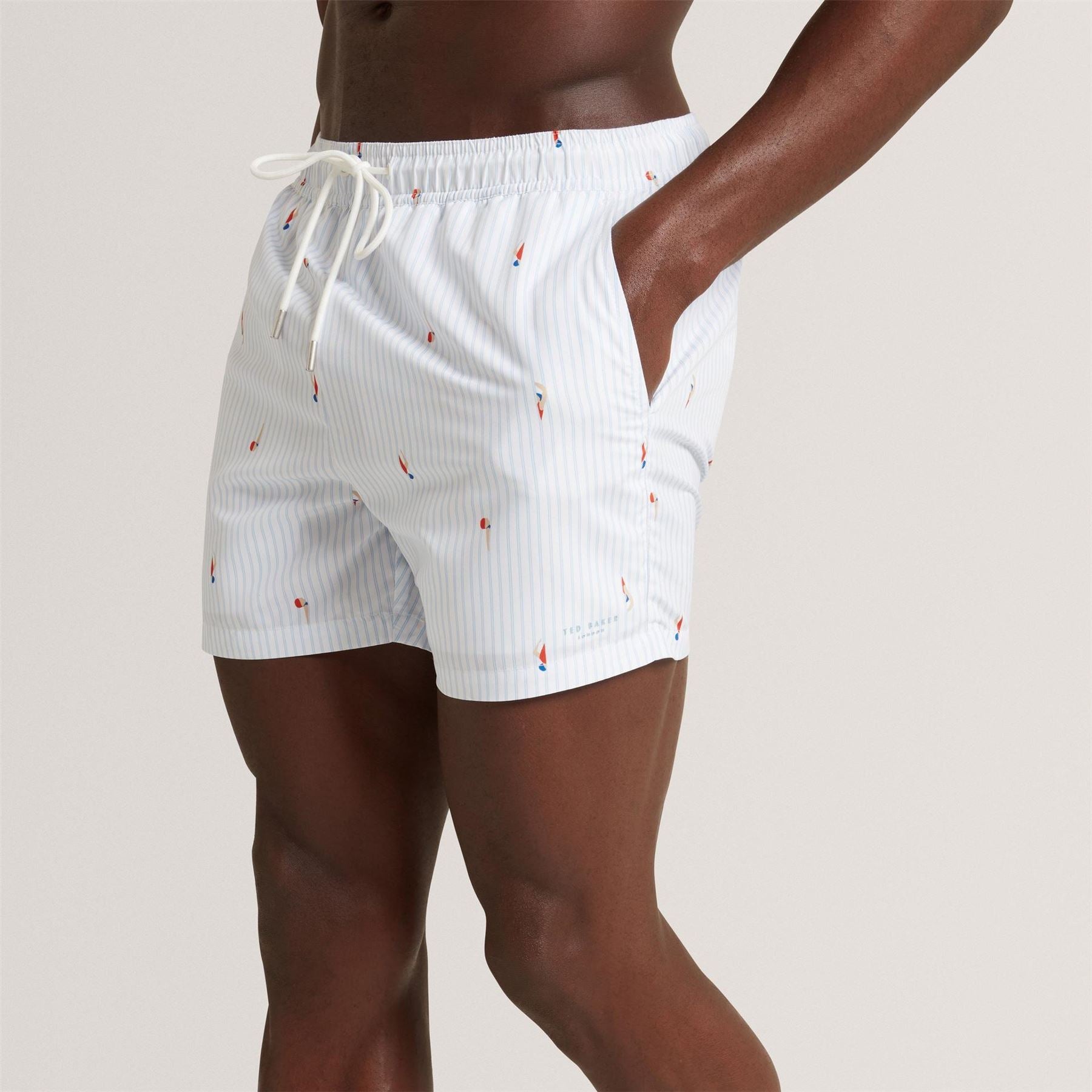 Ted Baker Baker Stripe Swim Shorts