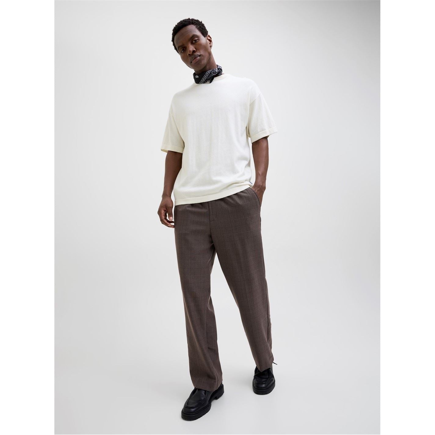 Jack and Jones Bill Solid Patterned Wide Leg Joggers