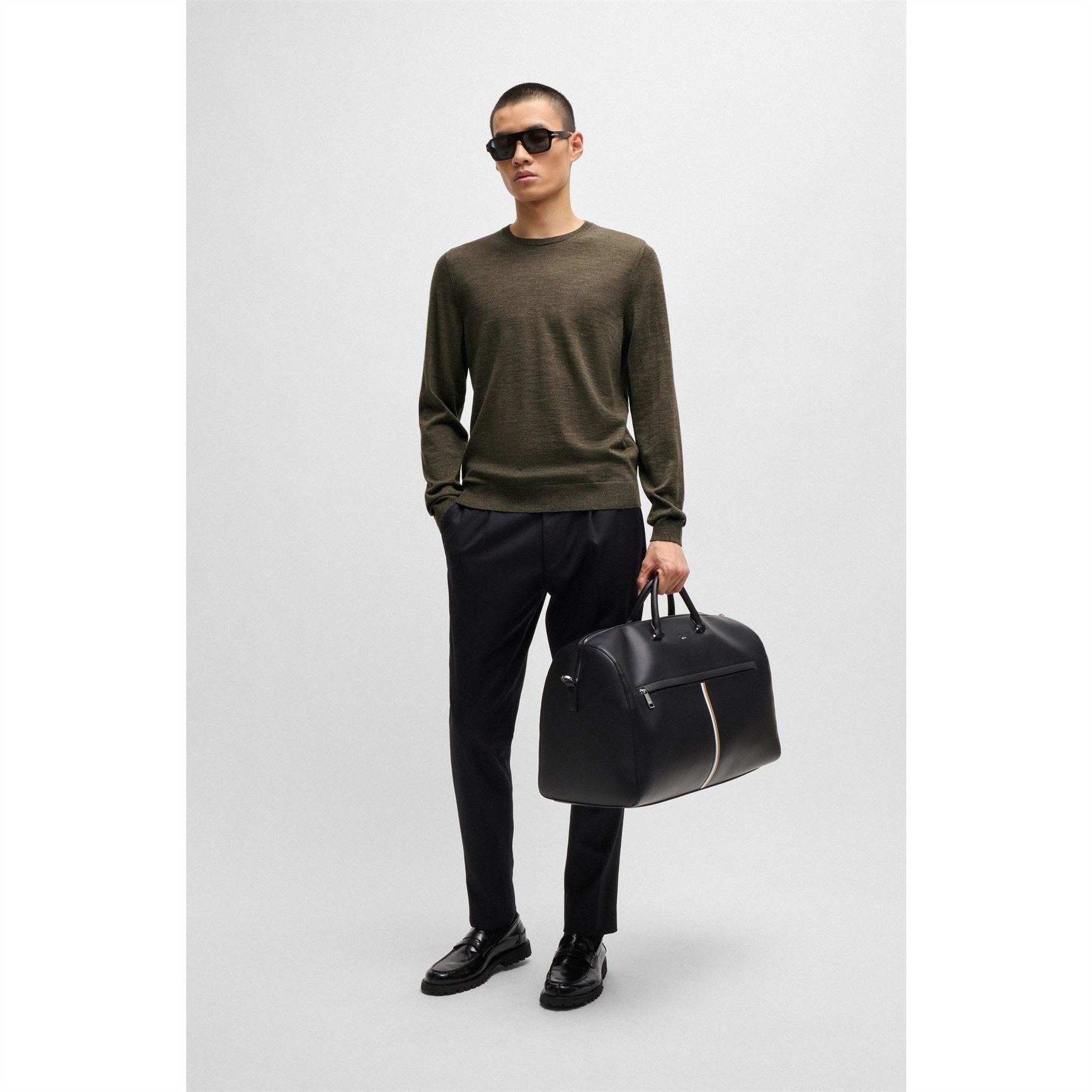 Boss Leno Regular Fit Crew Neck Sweater