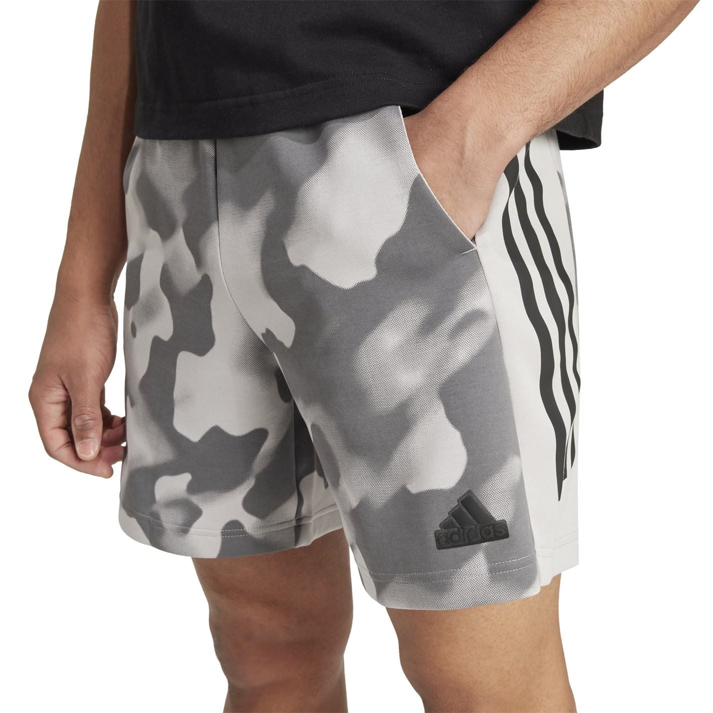 adidas Future Icons 3 Stripes Allover Print Shorts