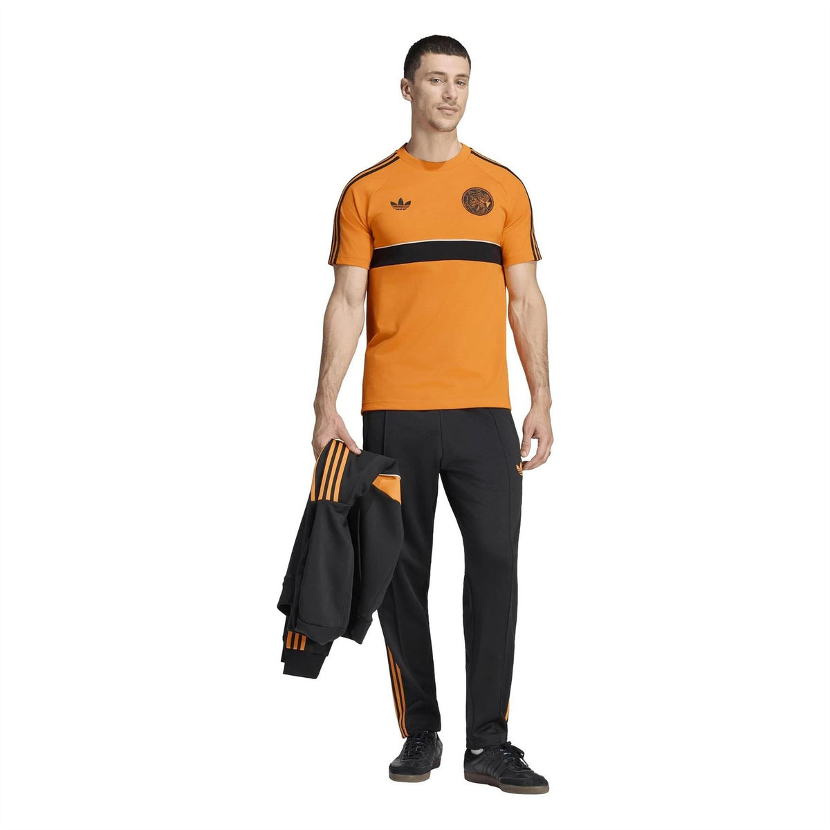 adidas Ajax Amsterdam Short Sleeve Cotton Crew Neck Slim Fit T-Shirt
