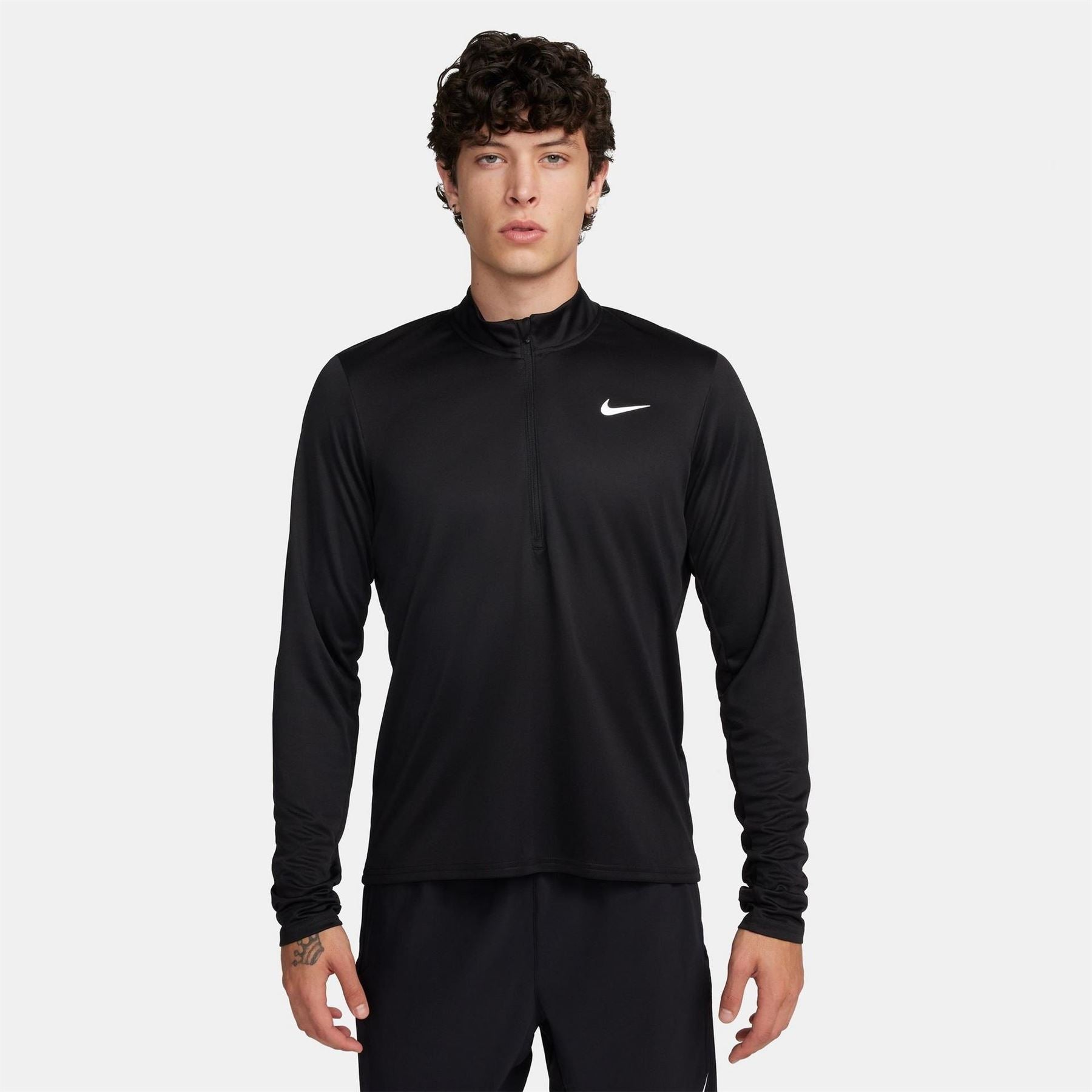 Nike Mens Half Zip Core Long Sleeve Running Top