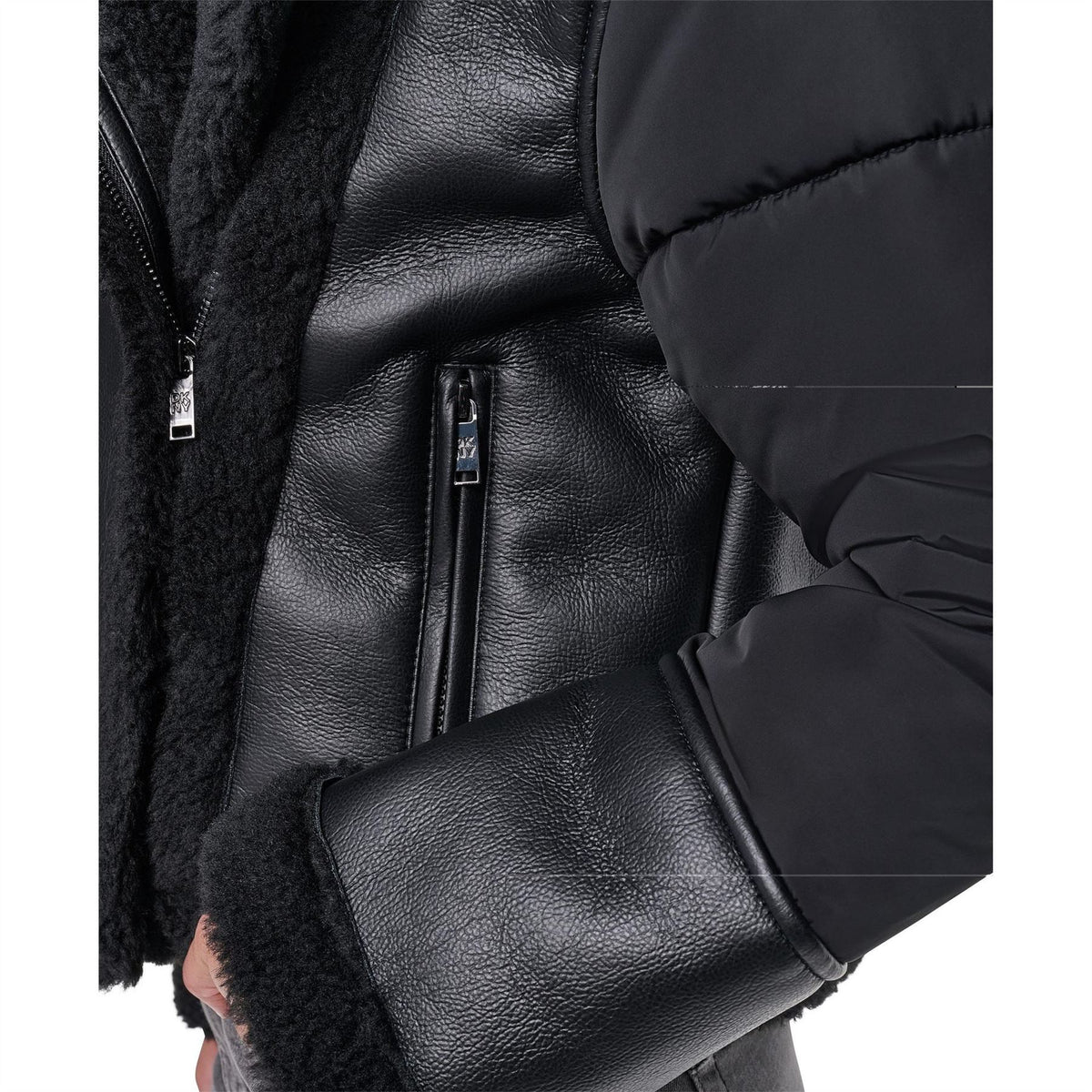 DKNY Faux Fur Jacket Ld64