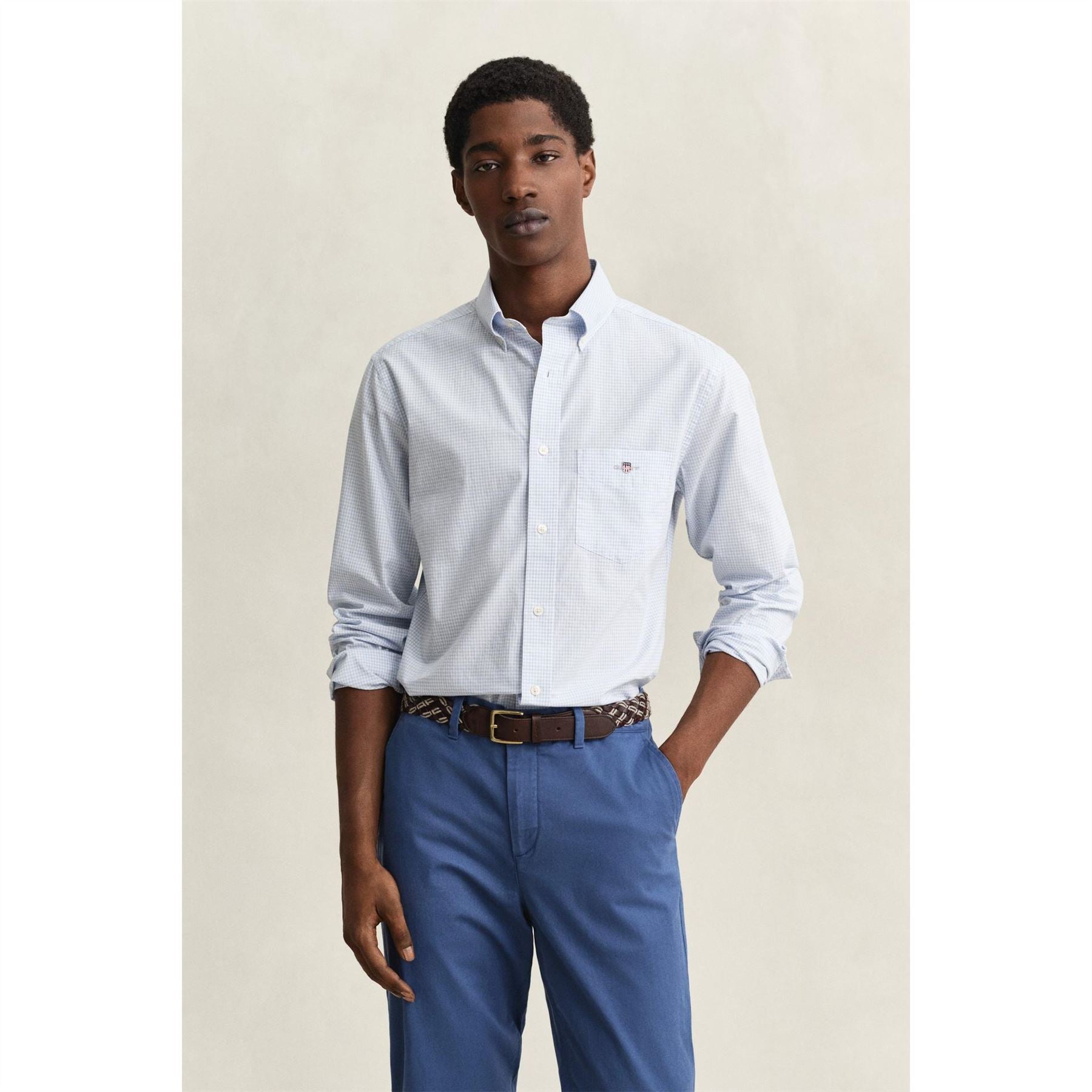 Gant Gingham Long Sleeve Button Down Collar Shirt
