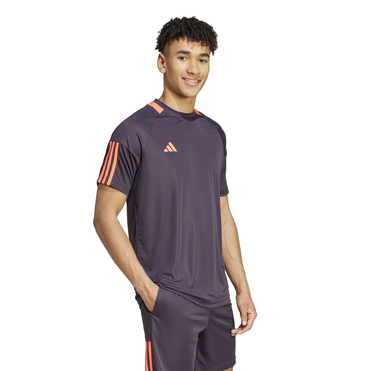 adidas Mens Classic 3 Stripe Sereno T-Shirt